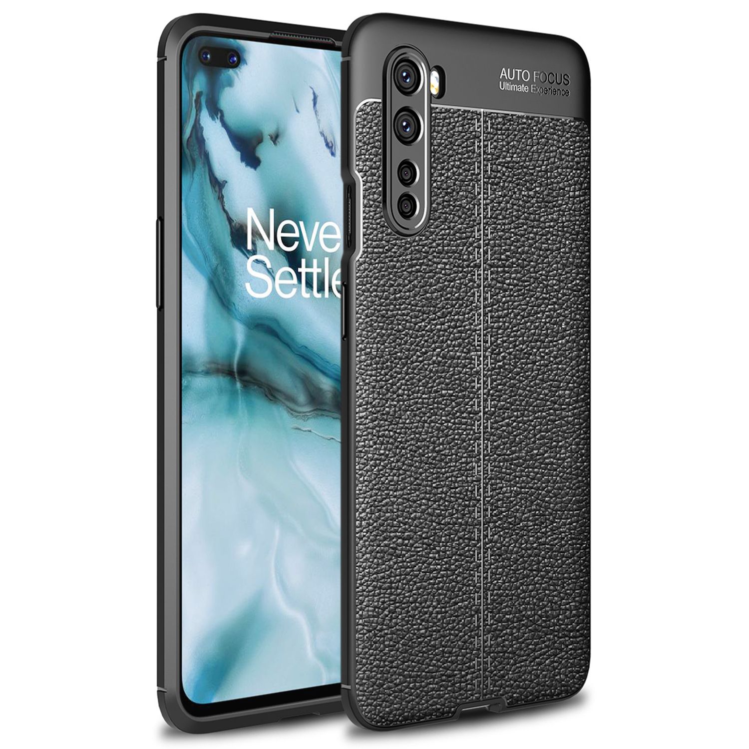 NALIA Design Handy Hülle für OnePlus Nord, Leder Look Phone Case Cover Bumper Default Title NALIA