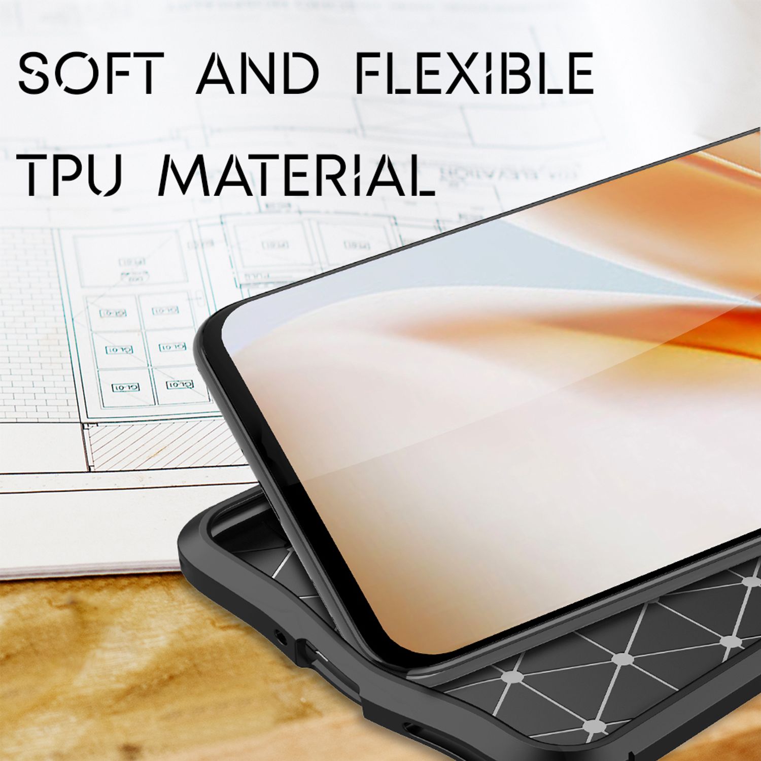 NALIA Design Handy Hülle für OnePlus Nord, Leder Look Phone Case Cover Bumper Default Title NALIA