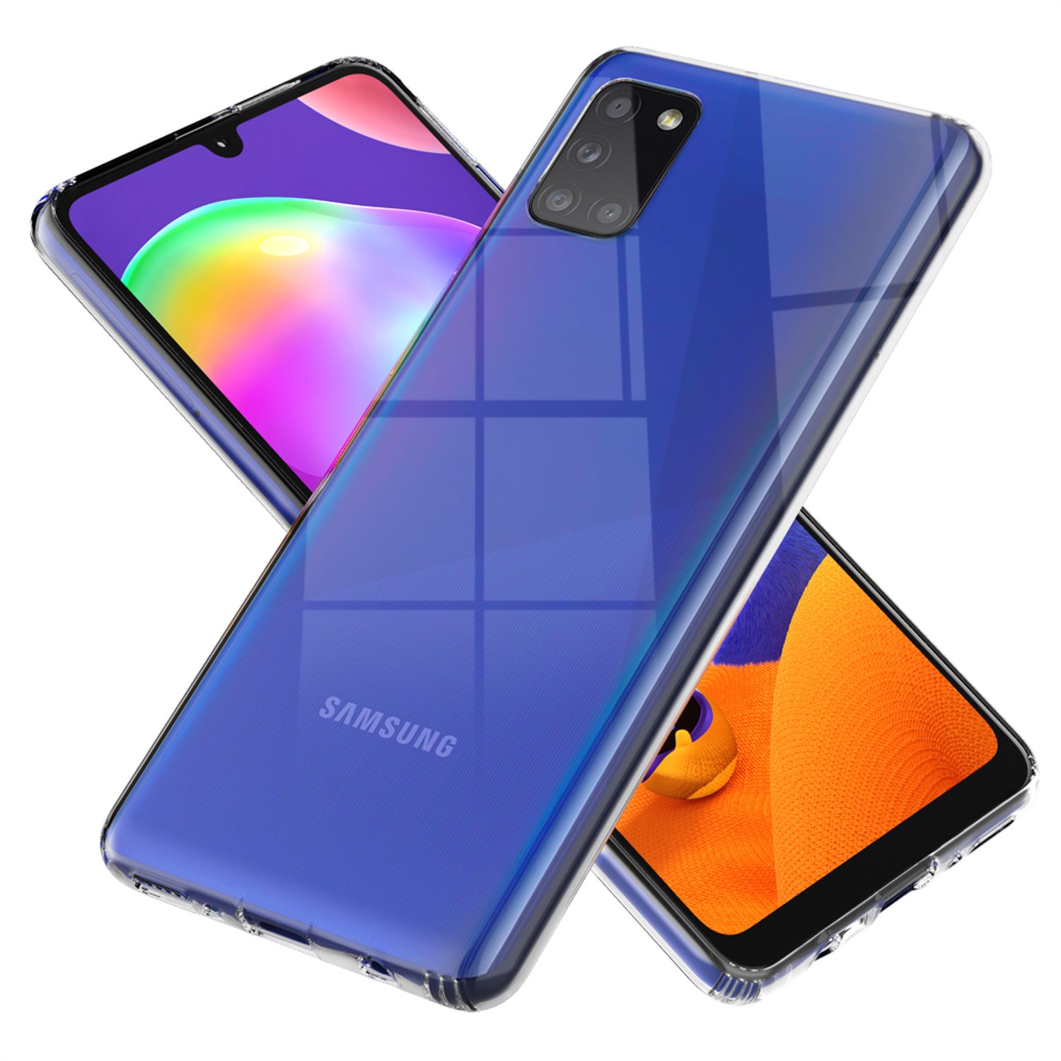 NALIA Klare Handy Hülle für Samsung Galaxy A31, Clear Case Cover Schutz Tasche Default Title NALIA Transparente Hülle