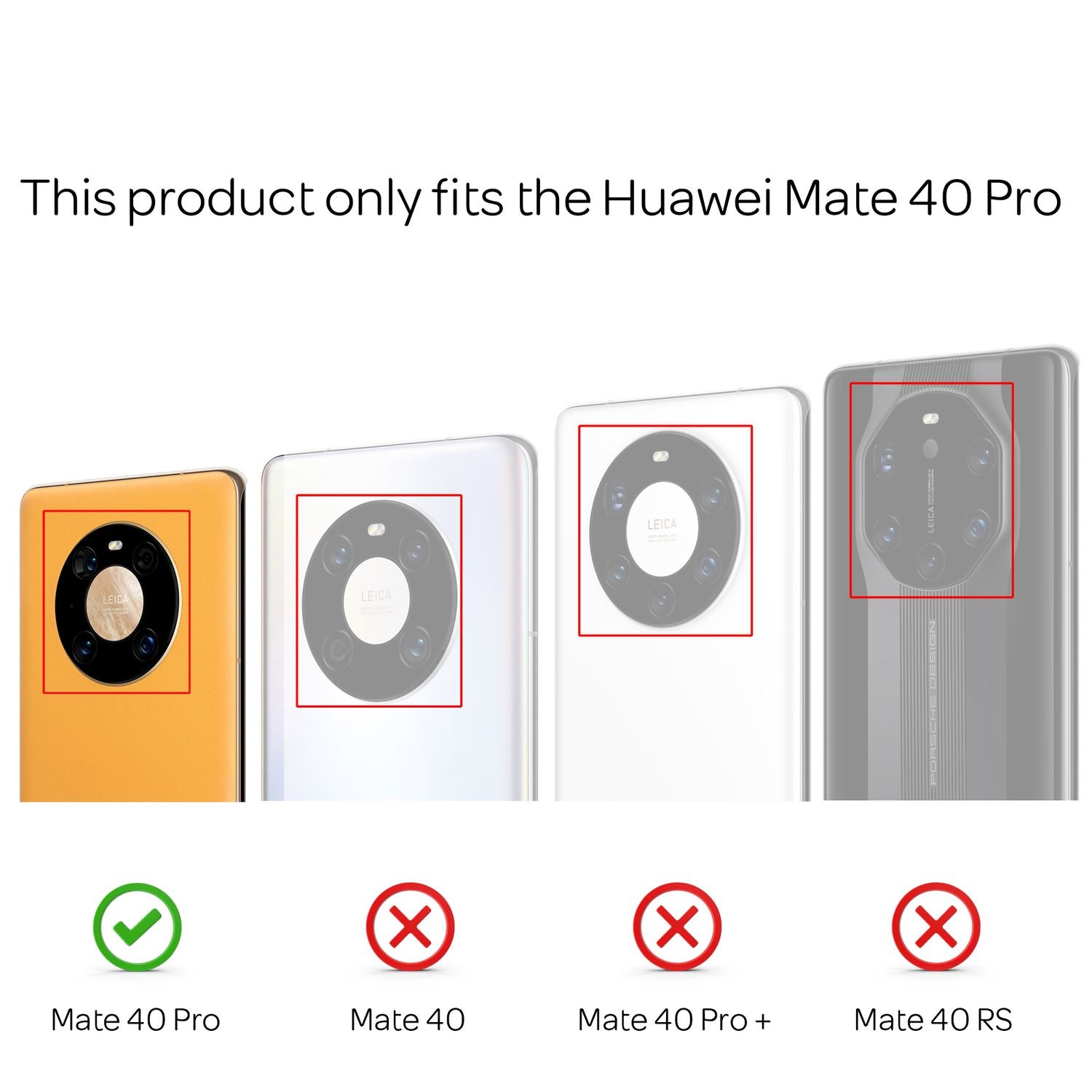 NALIA Klare Handy Hülle für Huawei Mate 40 Pro, Case Cover Schutz Tasche Bumper Default Title NALIA Transparente Hülle
