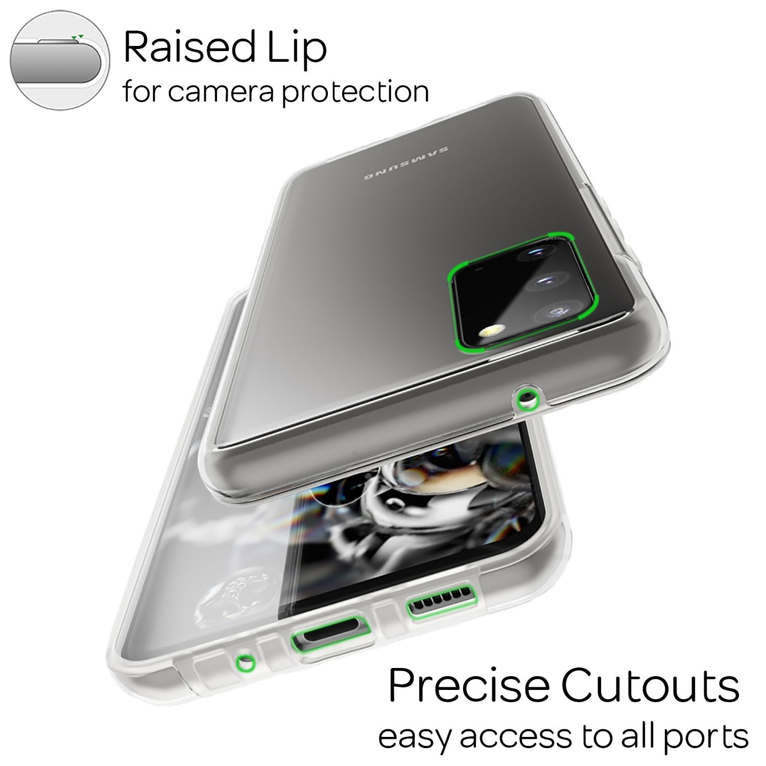 NALIA 360° Handy Hülle für Samsung Galaxy S20, Clear Case Schutz Cover Etui Slim Default Title NALIA Transparente Hülle