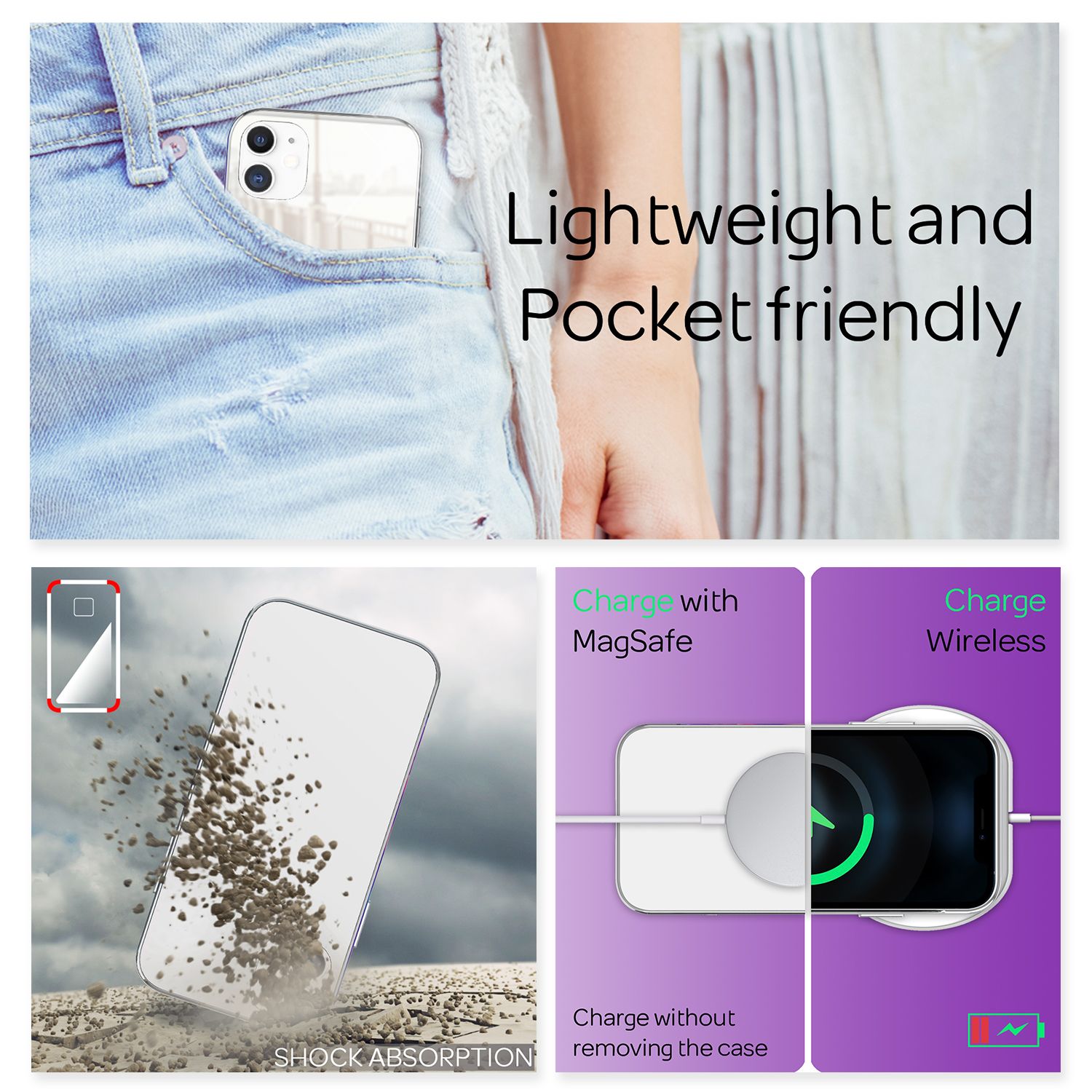 NALIA Spiegel Hart Glas Hülle für iPhone 12 Mini, Mirror Schutz Case Bumper Default Title NALIA Protective Hülle