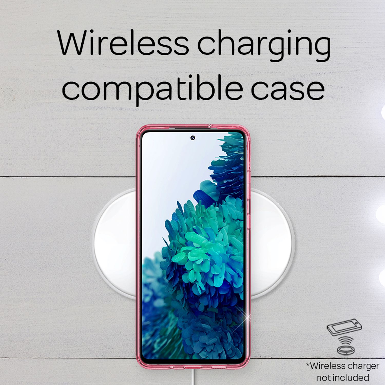 NALIA Glitzer Handyhülle für Samsung Galaxy S20 FE, Bling Handy Cover Schutz Case TPU Pink NALIA Protective Hülle