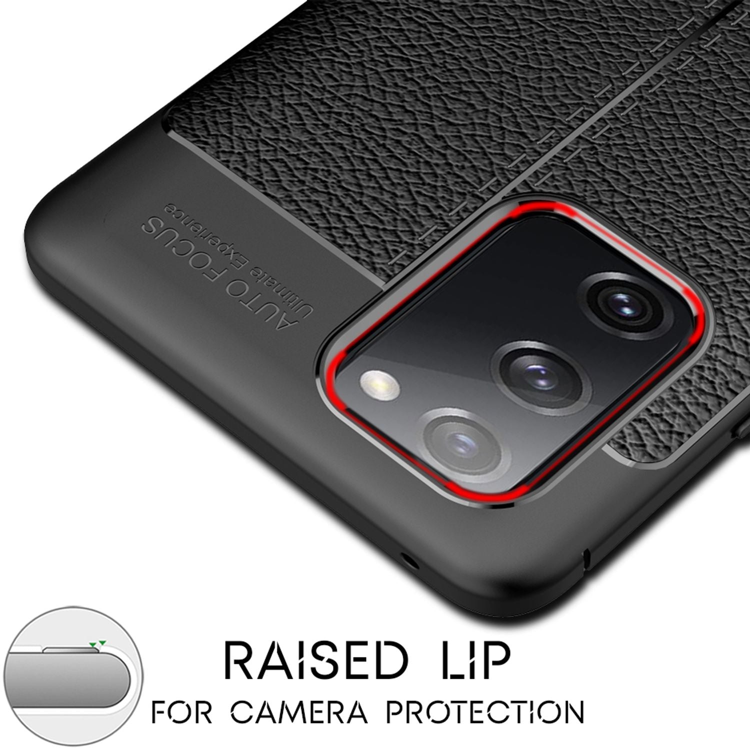 NALIA Leder Case für Samsung Galaxy S20 FE, Silikon Handy Hülle Schutz Cover TPU Default Title NALIA Protective Hülle