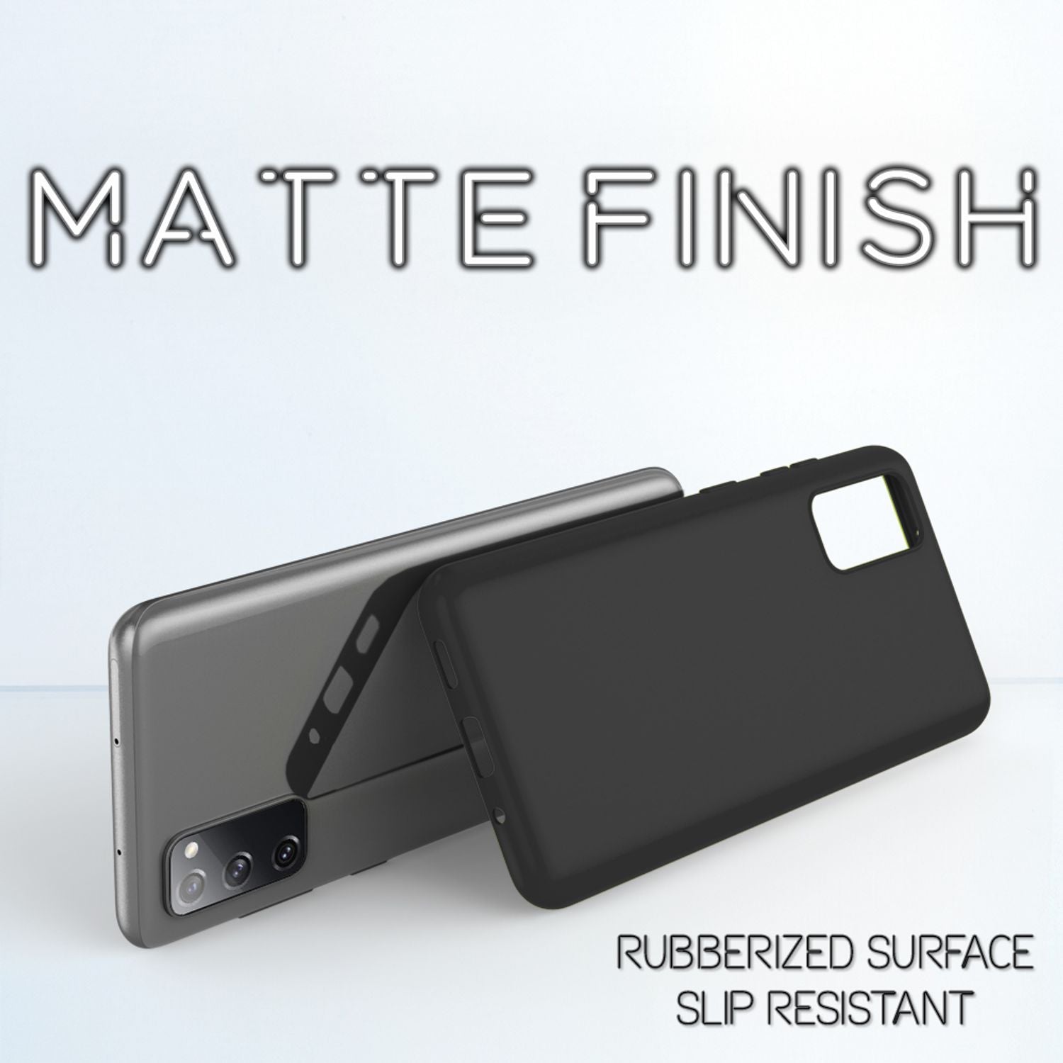 NALIA Neon Hülle für Samsung Galaxy S20 FE, Slim Handy Case Schutz Tasche Cover Schwarz NALIA Protective Hülle