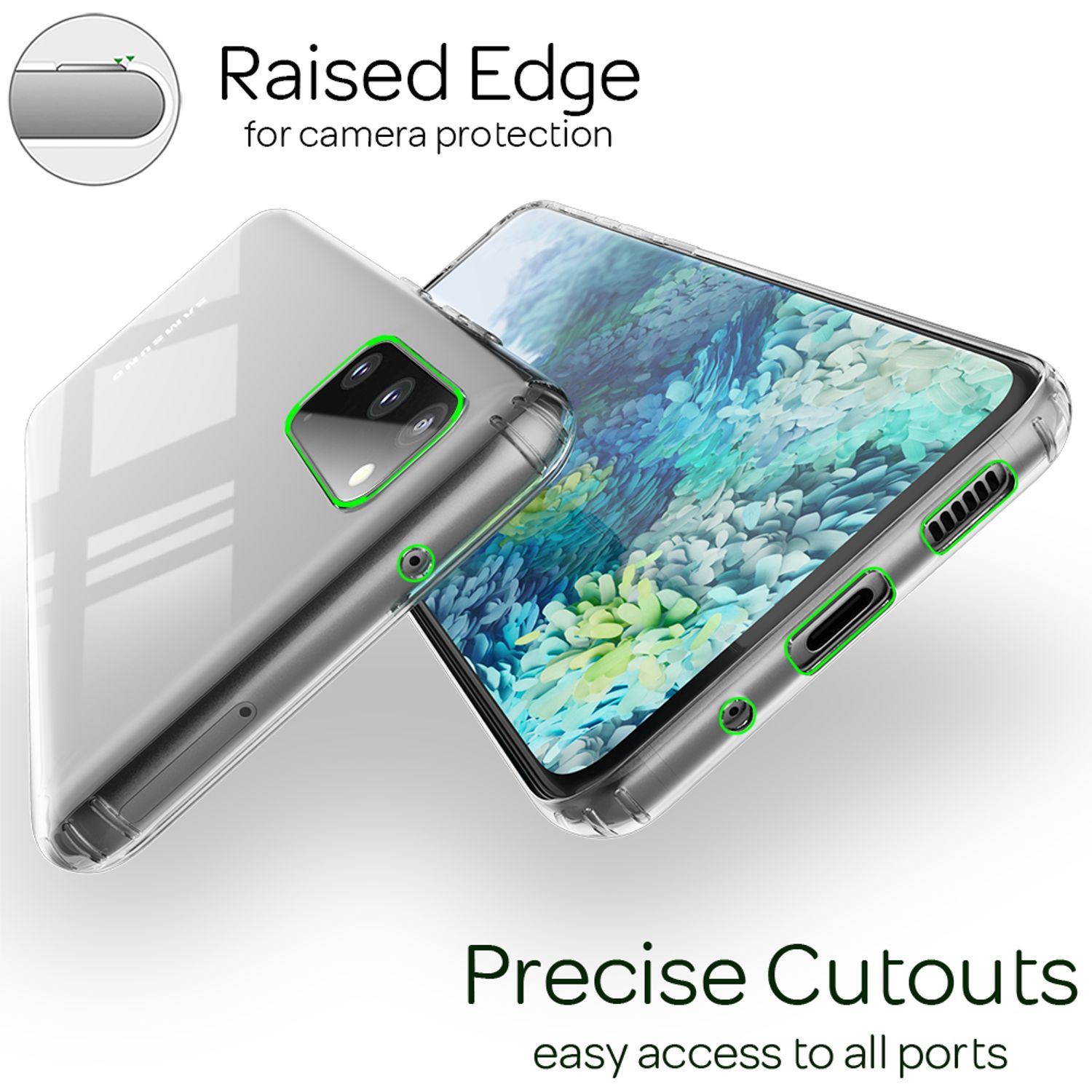 NALIA Klare Schutz Hülle für Samsung Galaxy S20 / S20 5G, Hard Case Handy Cover Default Title NALIA Transparente Hülle