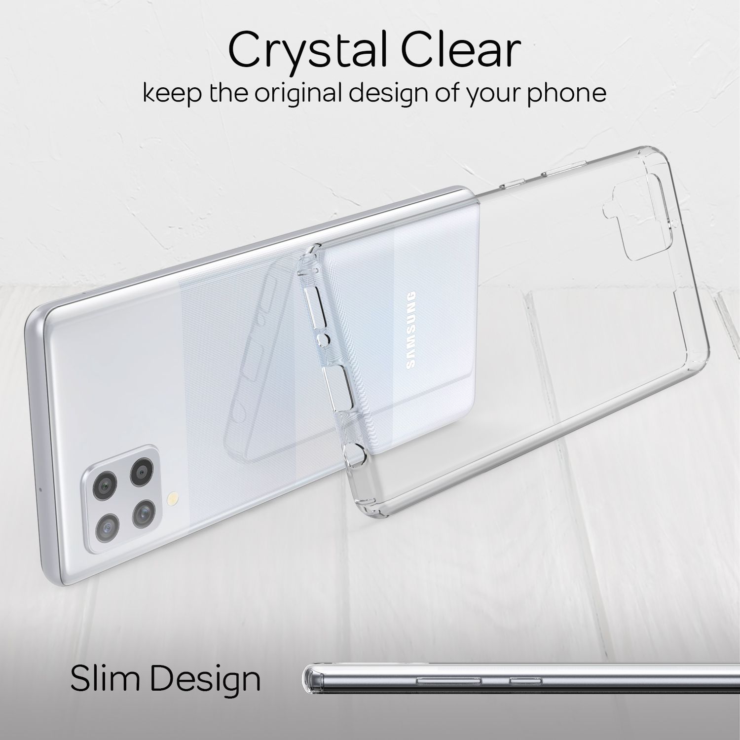 NALIA Klare Handy Hülle für Samsung Galaxy A42 5G, Hard Case Durchsichtig Cover Default Title NALIA Transparente Hülle