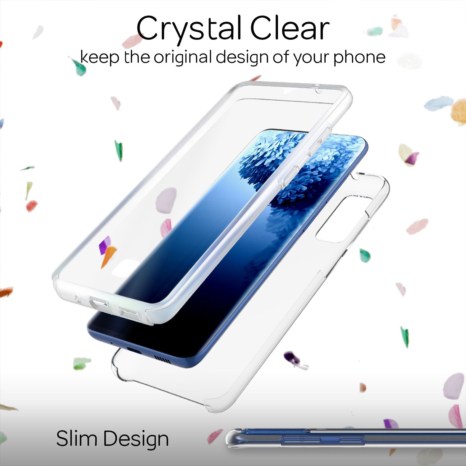 NALIA 360° Handy Hülle für Samsung Galaxy S20 FE, Clear Case Schutz Cover Etui Default Title NALIA Transparente Hülle