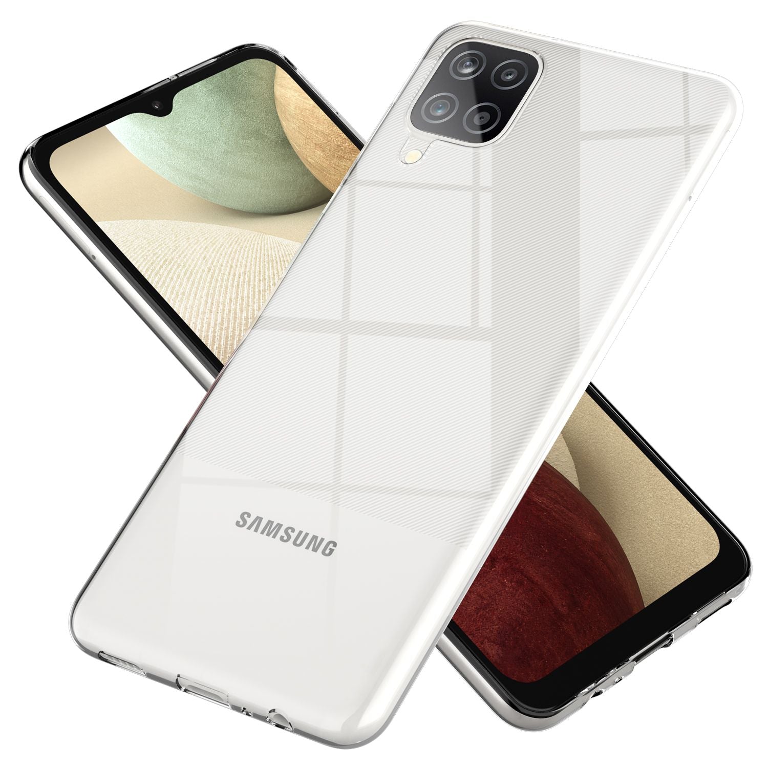 NALIA Klare Handy Hülle für Samsung Galaxy A12, Durchsichtig Cover Schutz Case Default Title NALIA Transparente Hülle