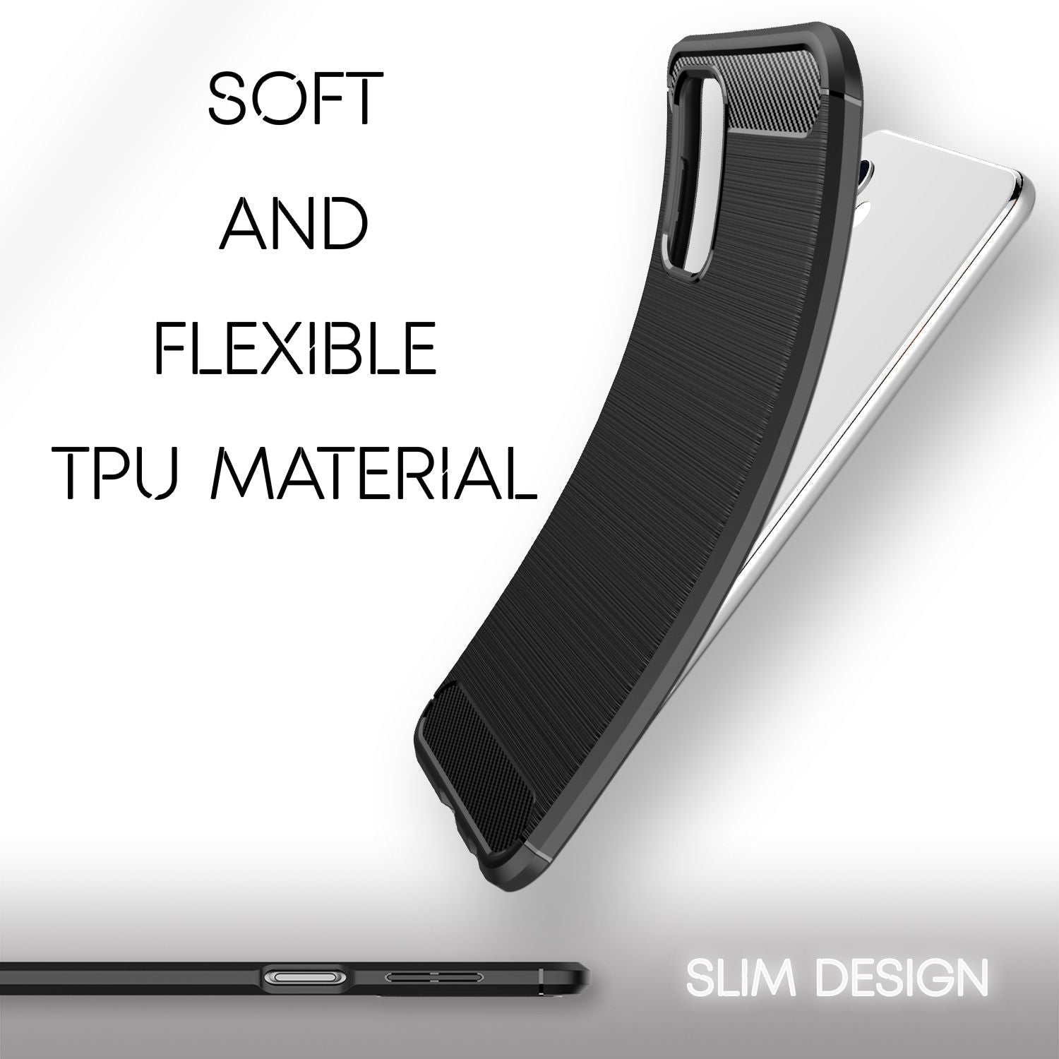 NALIA Design Handy Hülle für Samsung Galaxy A32 5G, Carbon Look Case Cover Bumper Default Title NALIA Protective Hülle