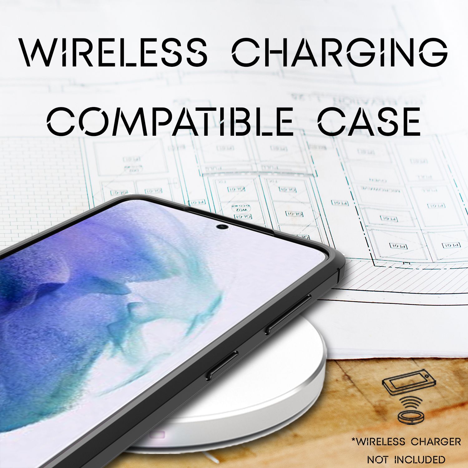 NALIA Design Handy Hülle für Samsung Galaxy S21, Leder Look Case Cover Slim Etui Default Title NALIA Protective Hülle