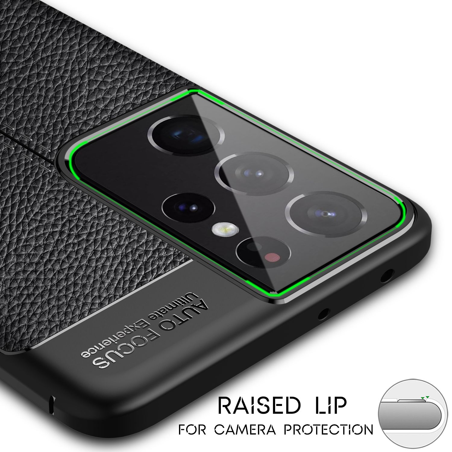 NALIA Design Handy Hülle für Samsung Galaxy S21 Ultra, Leder Look Case Cover Default Title NALIA Protective Hülle