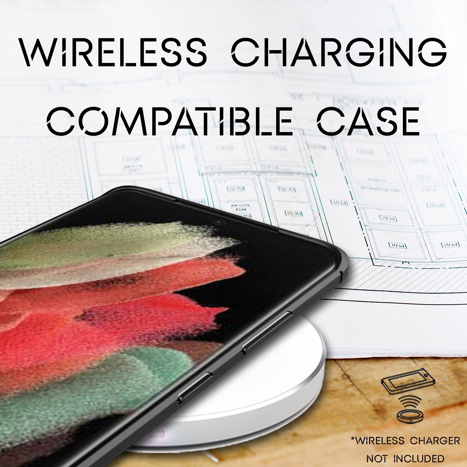 NALIA Design Handy Hülle für Samsung Galaxy S21 Ultra, Leder Look Case Cover Default Title NALIA Protective Hülle