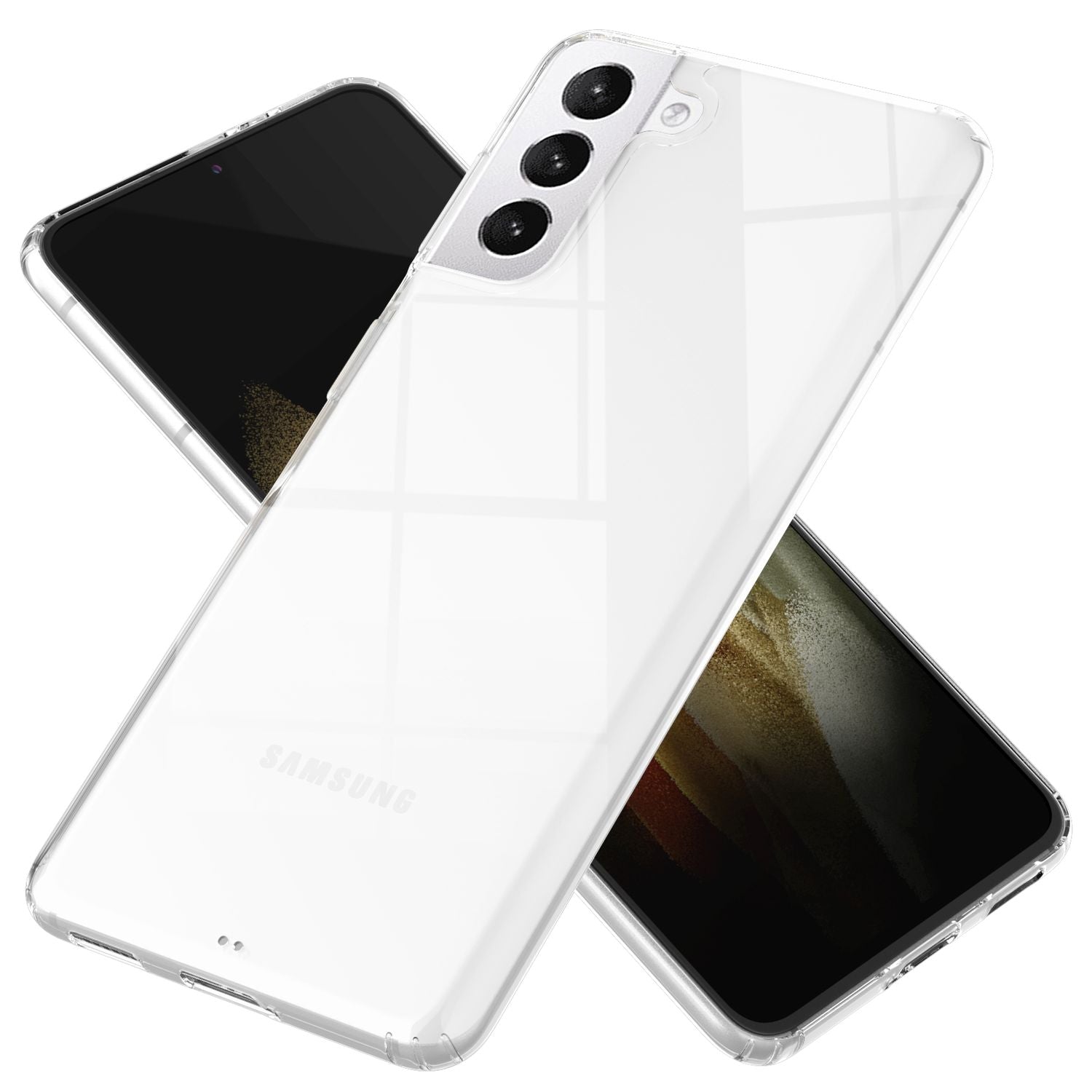 NALIA Klare Handy Schutz Hülle für Samsung Galaxy S21, Hard Case Cover Bumper Default Title NALIA Transparente Hülle
