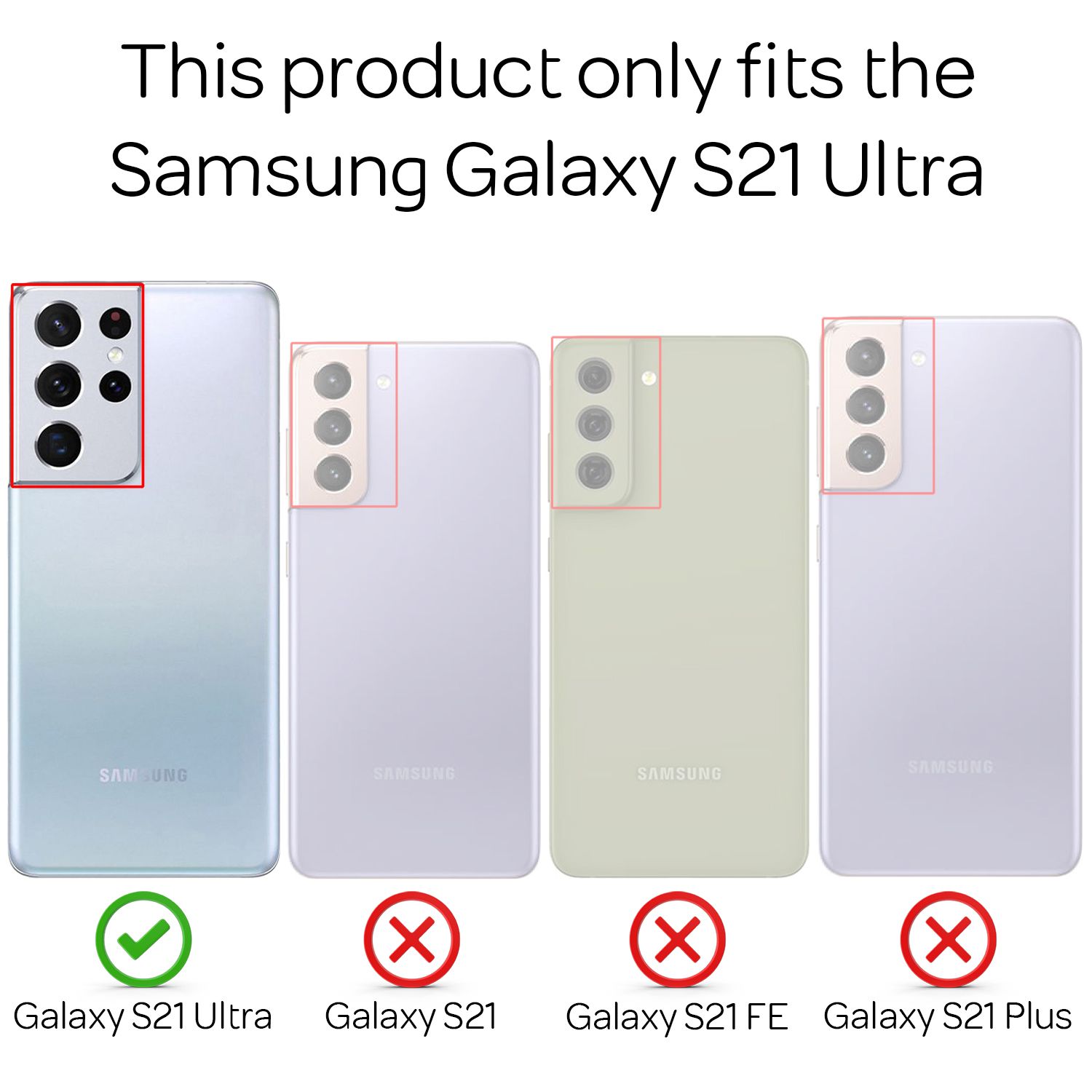 NALIA Transparente Handyhülle Samsung Galaxy S21 Ultra Case Bumper stoßfest Default Title NALIA Transparente Hülle