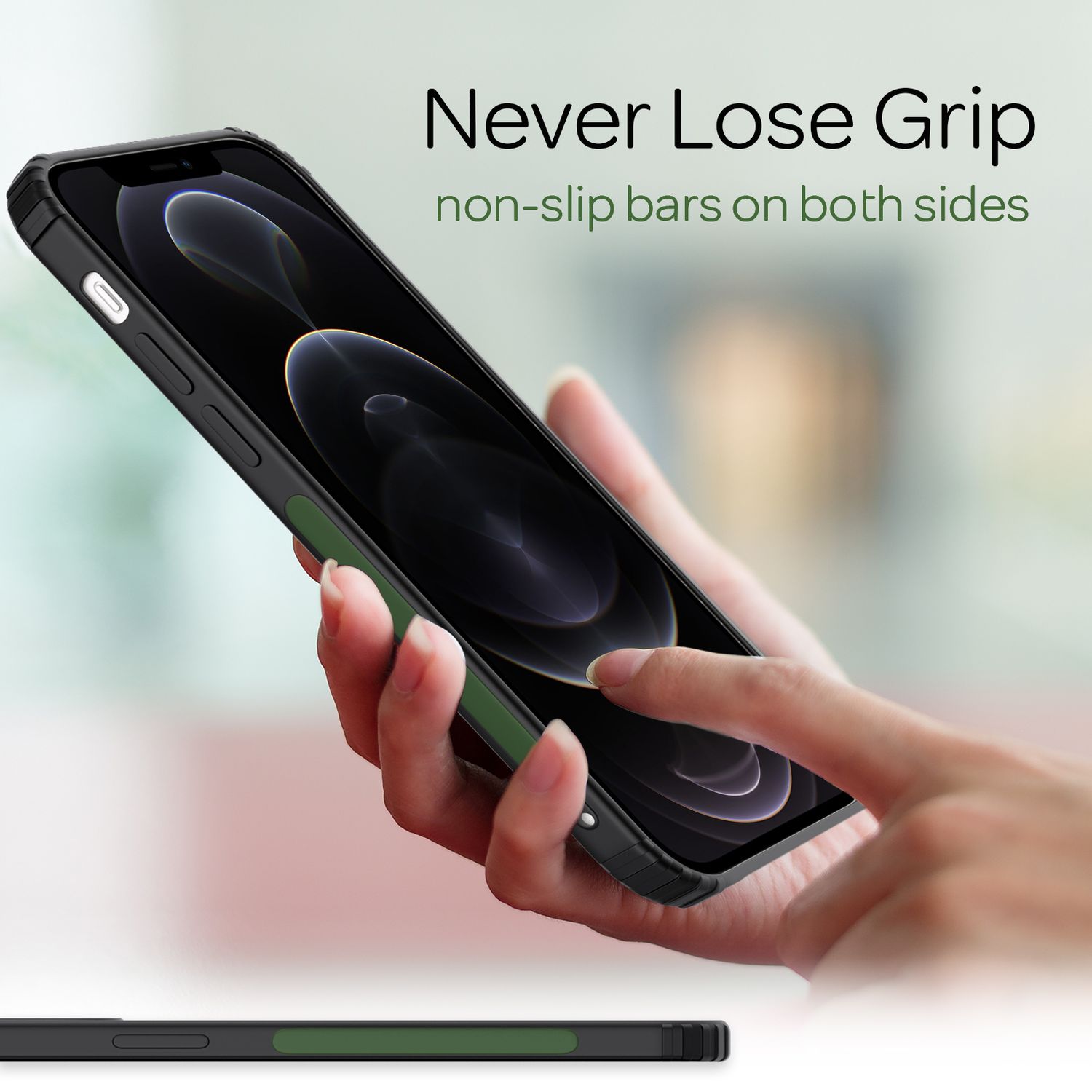 NALIA Handy Hülle für iPhone 12 Pro Max, Extra Dünn Silikon Cover Case Bumper Default Title NALIA Protective Hülle