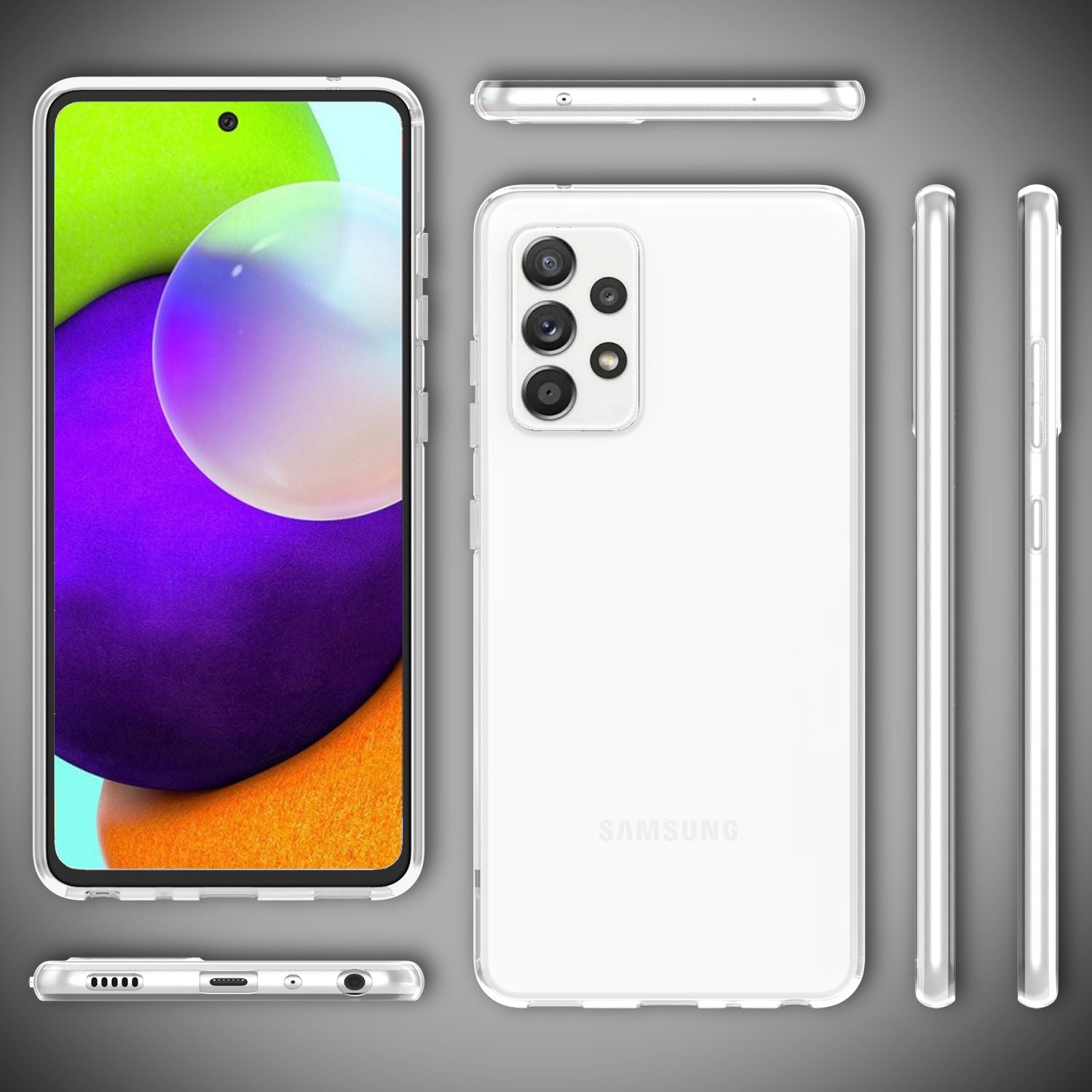 NALIA Samsung Galaxy A52 5G / A52 / A52s 5G - Handy Hülle Transparent Cover Case