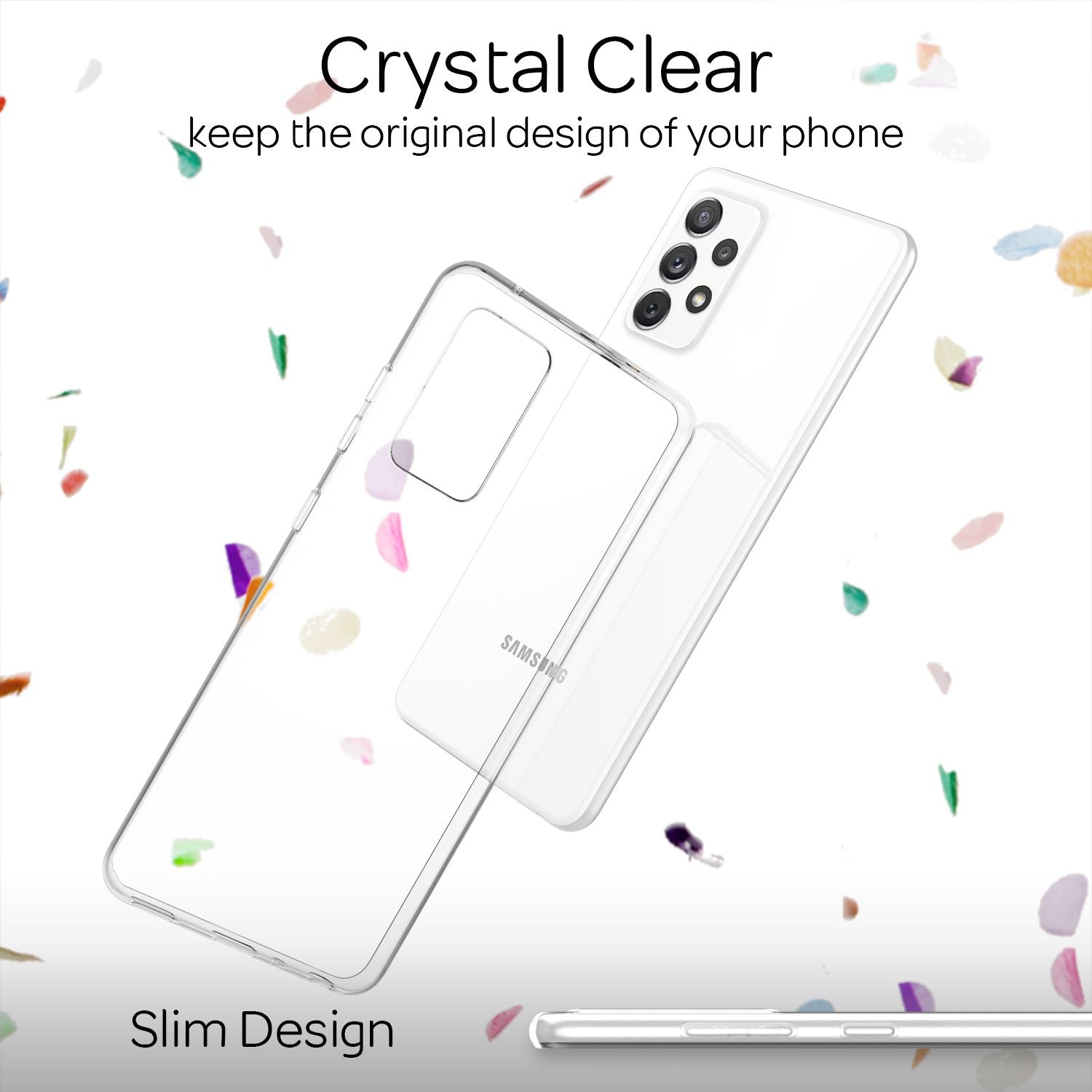 NALIA Samsung Galaxy A72 - Klare Handy Hülle Clear Case Durchsichtig Cover Etui Default Title NALIA Transparente Hülle