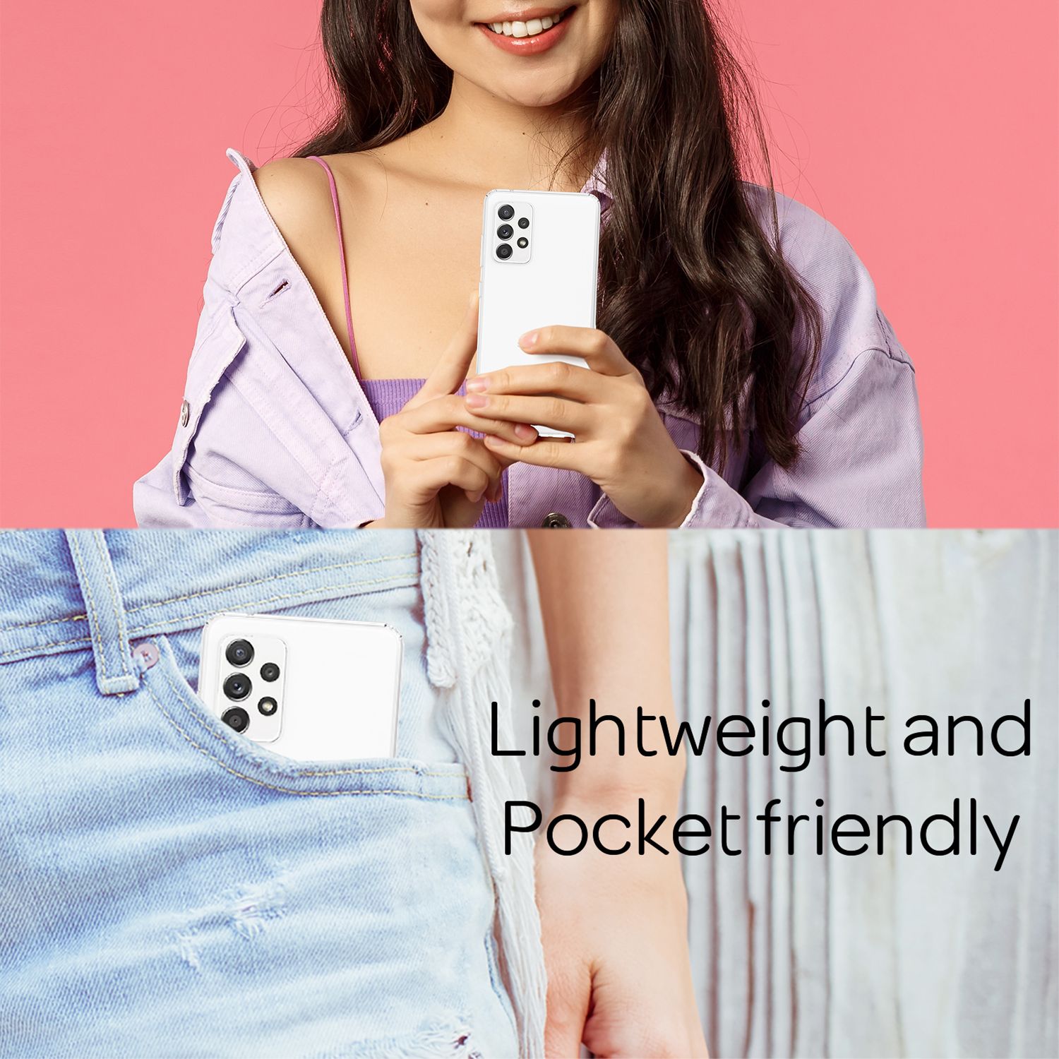 NALIA Handy Hülle für Samsung Galaxy A52 5G / A52 / A52s 5G, Transparent Case Default Title NALIA Transparente Hülle