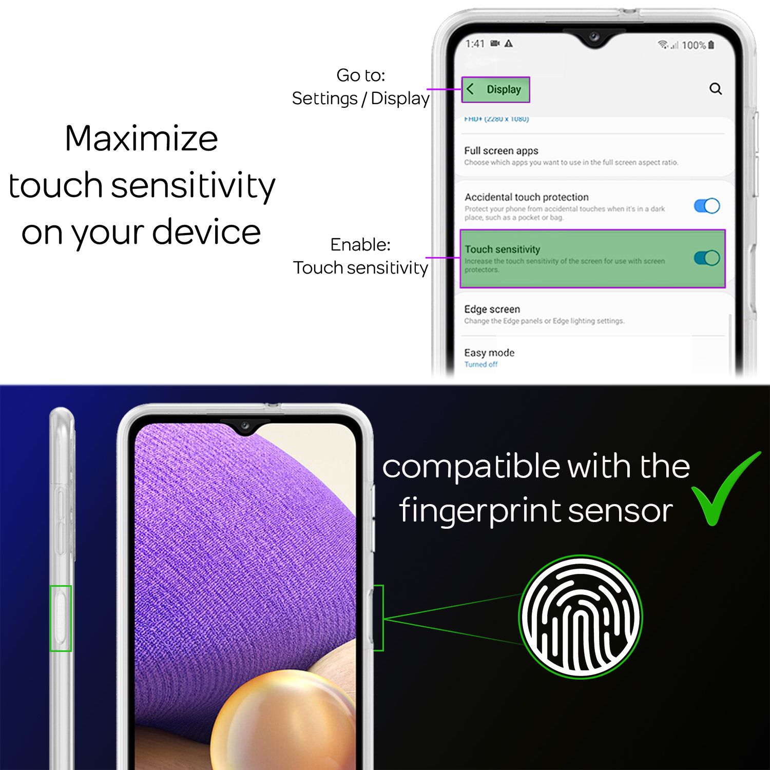 NALIA 360 Grad Handy Hülle für Samsung Galaxy A32 5G, Transparente Schutz Cover Default Title NALIA Transparente Hülle