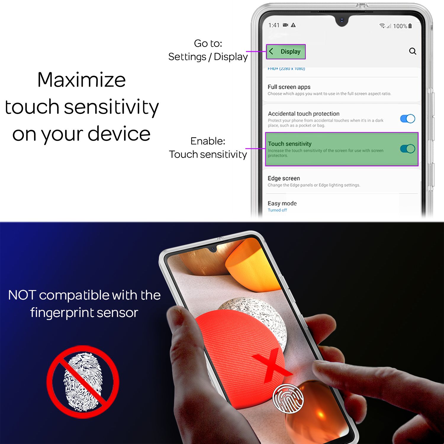 NALIA 360 Grad Handy Hülle für Samsung Galaxy A42 5G, Transparent Case Cover Default Title NALIA Transparente Hülle