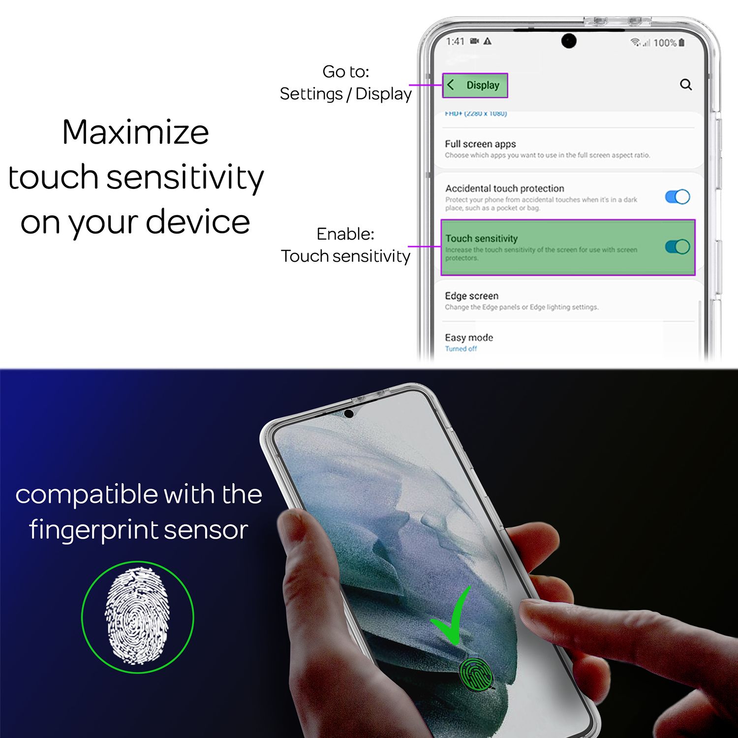 NALIA 360 Grad Handy Hülle für Samsung Galaxy S21, Transparent Cover Case Etui Default Title NALIA Transparente Hülle