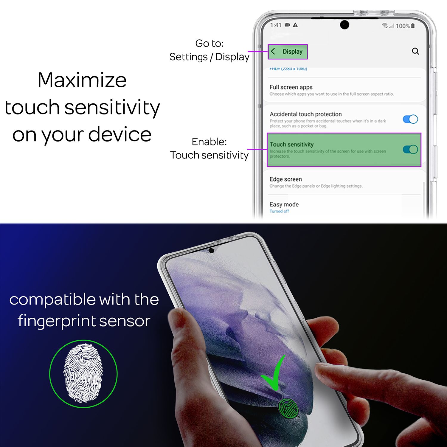 NALIA 360 Grad Handy Hülle für Samsung Galaxy S21 Plus, Transparent Full Cover Default Title NALIA Transparente Hülle