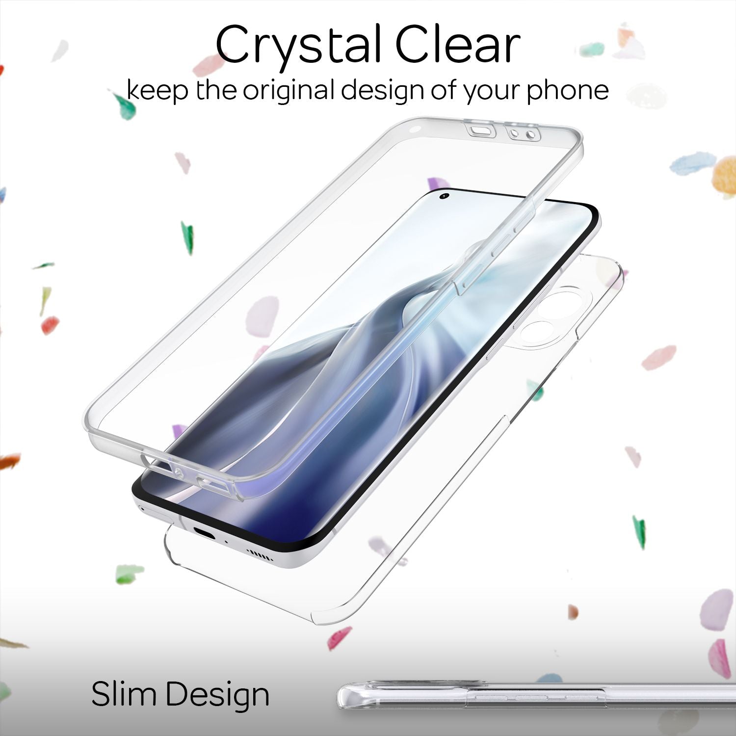 NALIA 360° Hülle Xiaomi Mi 11 Case Komplettschutz stoßfest Default Title NALIA Transparente Hülle