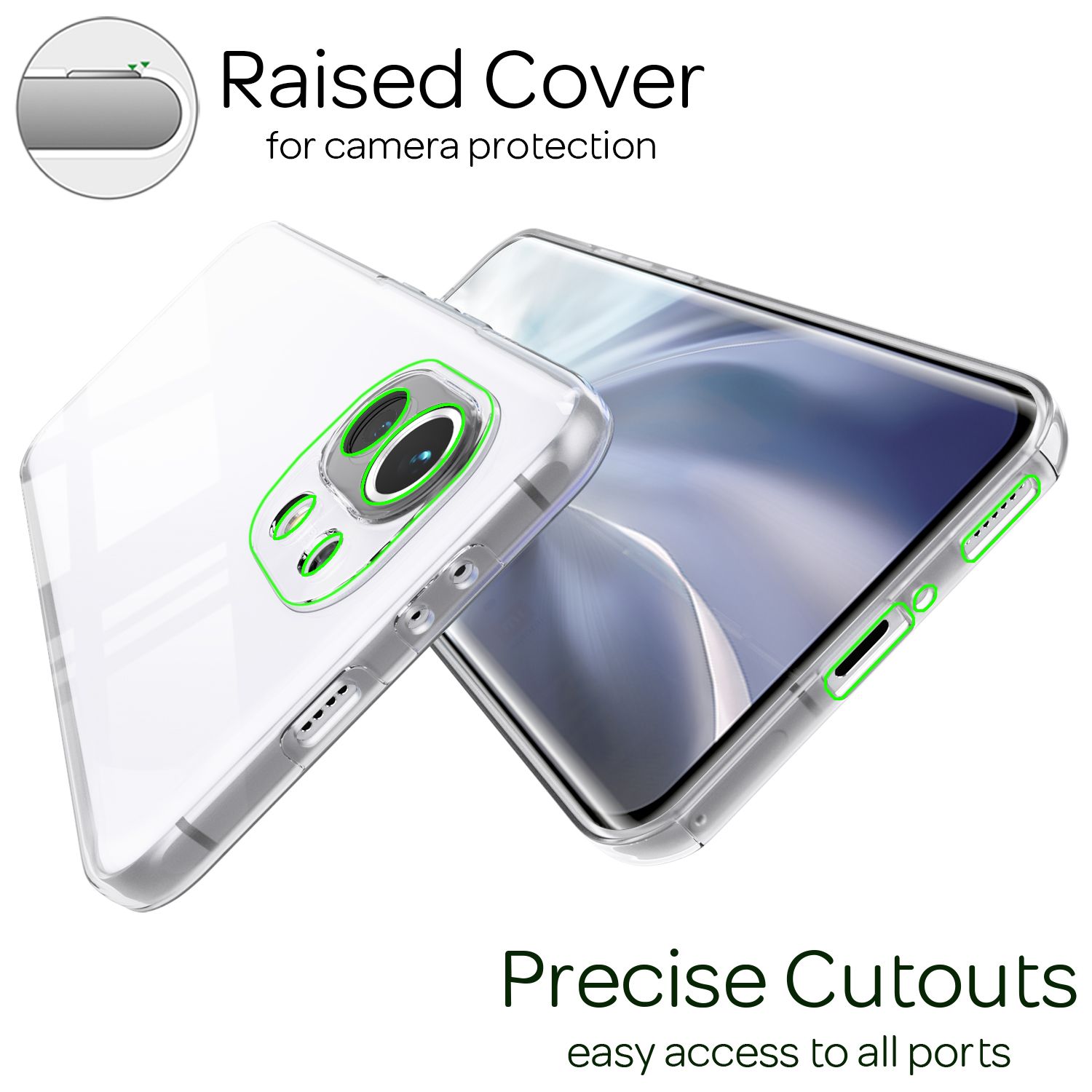 NALIA 360° Hülle Xiaomi Mi 11 Case Komplettschutz stoßfest Default Title NALIA Transparente Hülle