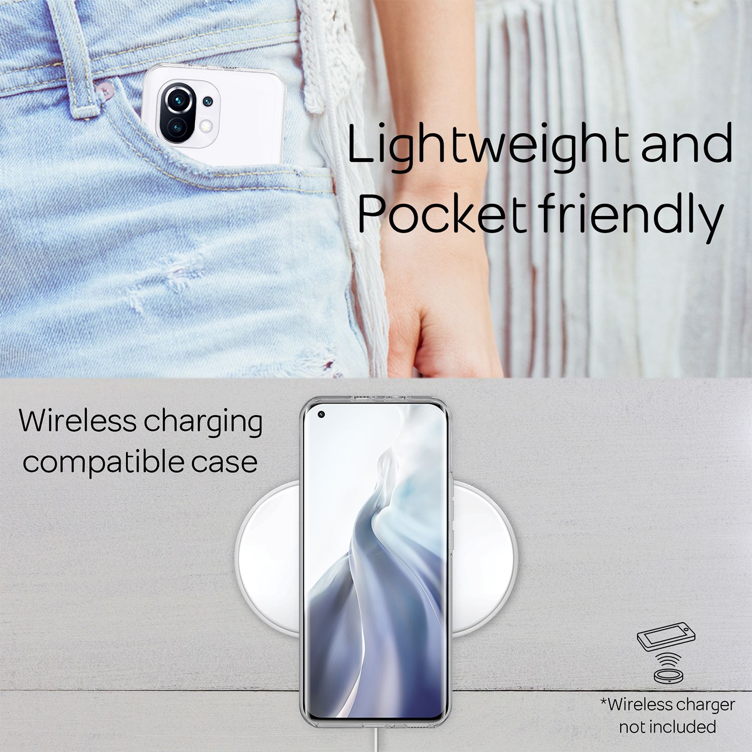 NALIA 360° Hülle Xiaomi Mi 11 Case Komplettschutz stoßfest Default Title NALIA Transparente Hülle