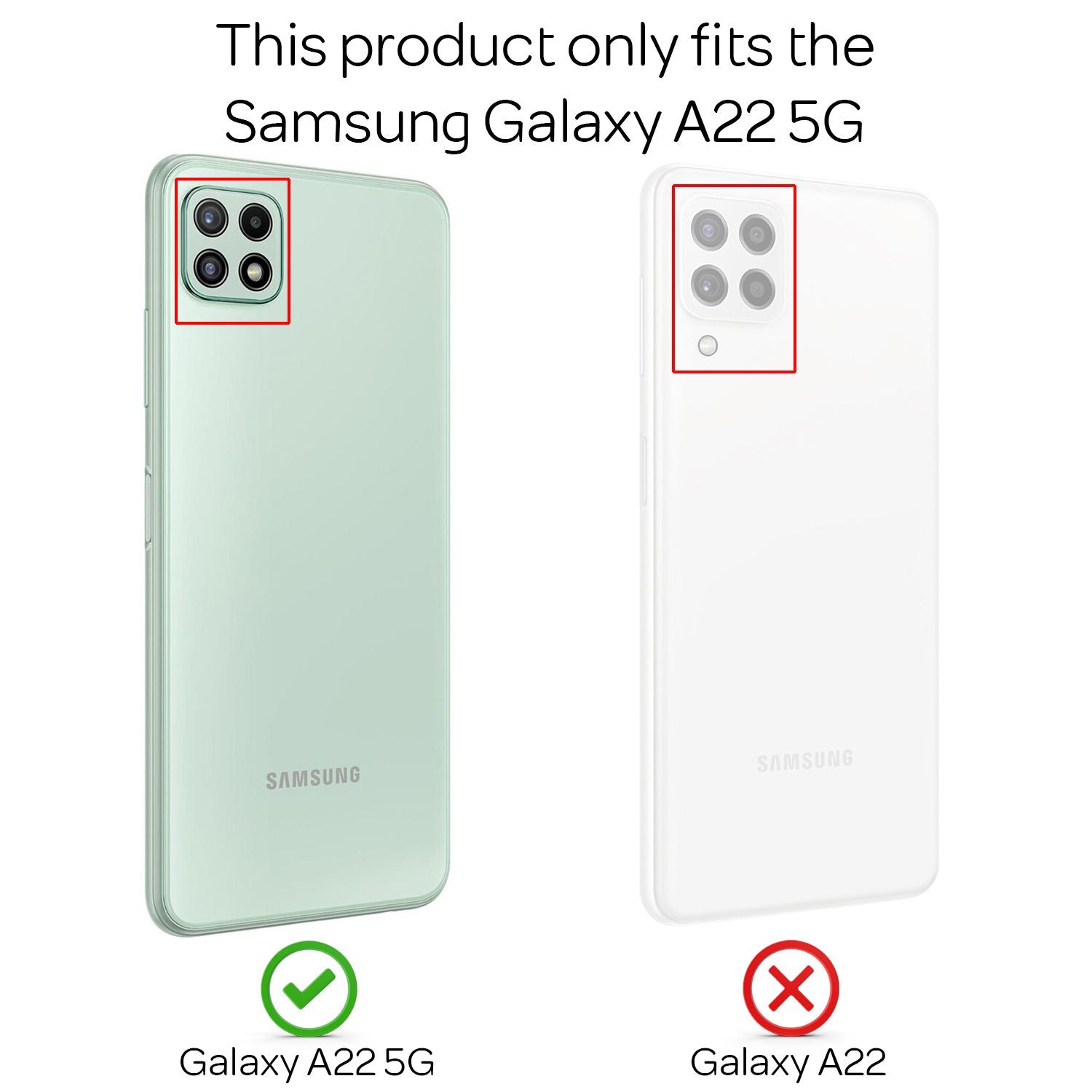 NALIA Military-Style Ringhülle für Samsung Galaxy A22 5G, Extrem Schützend Robust Schwarz NALIA Protective Hülle