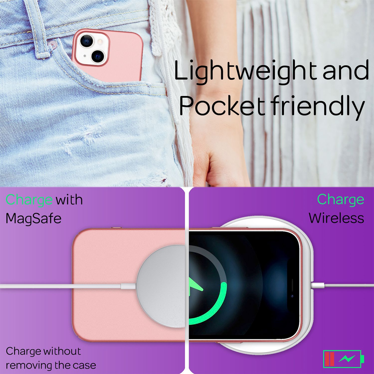 NALIA 0,5mm Dünne Handy Hülle für iPhone 13, Matt Hard Case Cover Bumper Schale