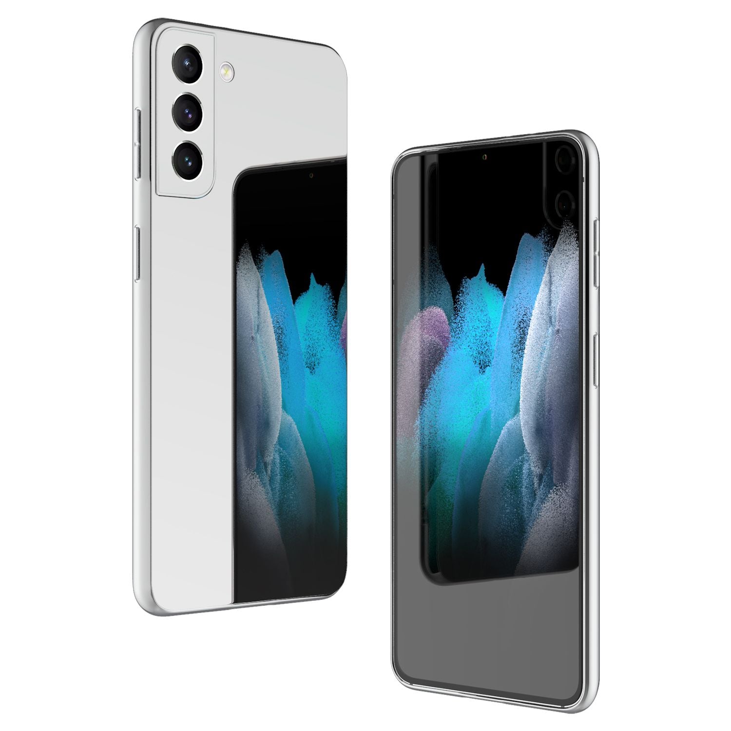 NALIA Spiegel Hartglas Case für Samsung Galaxy S21 Plus, Klarer Spiegeleffekt Mirror Cover, Kratzfeste 9H Glashülle Default Title NALIA Protective Hülle