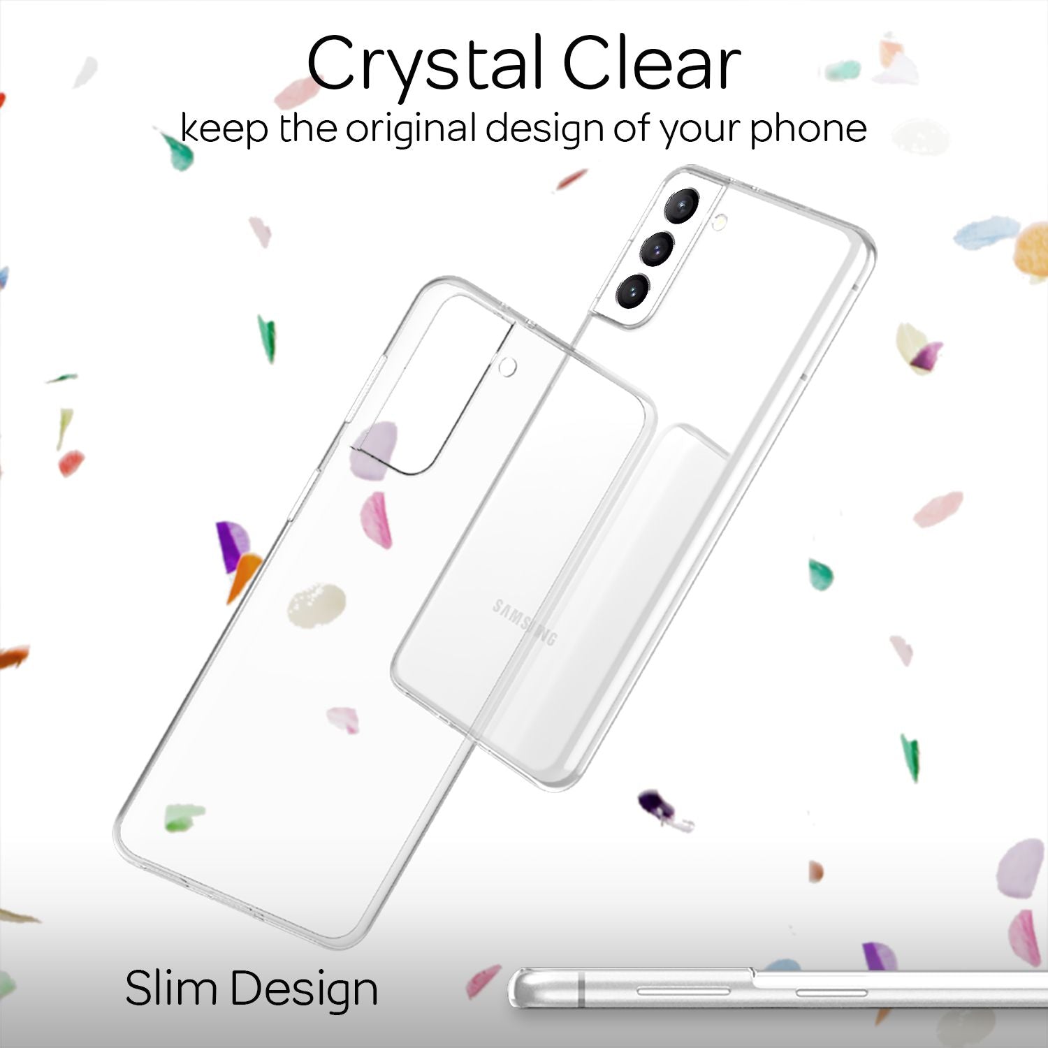 NALIA Klare Silikonhülle für Samsung Galaxy S21 FE, Transparent Anti-Gelb Durchsichtig, Robuste Handyhülle Schutzhülle Default Title NALIA Transparente Hülle