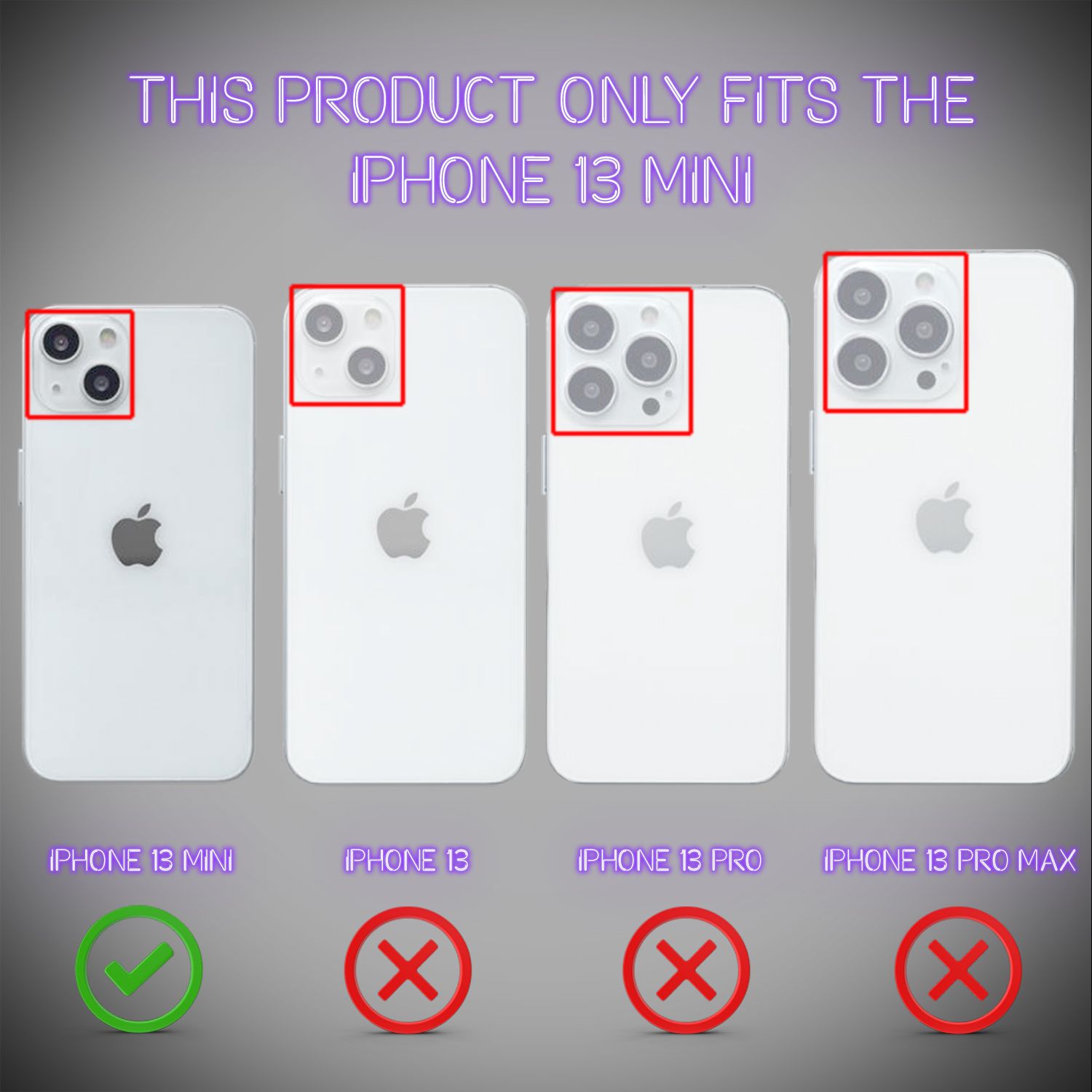 NALIA Klare Neon Handy Hülle für iPhone 13 Mini, Bunt Durchsichtig Cover Case