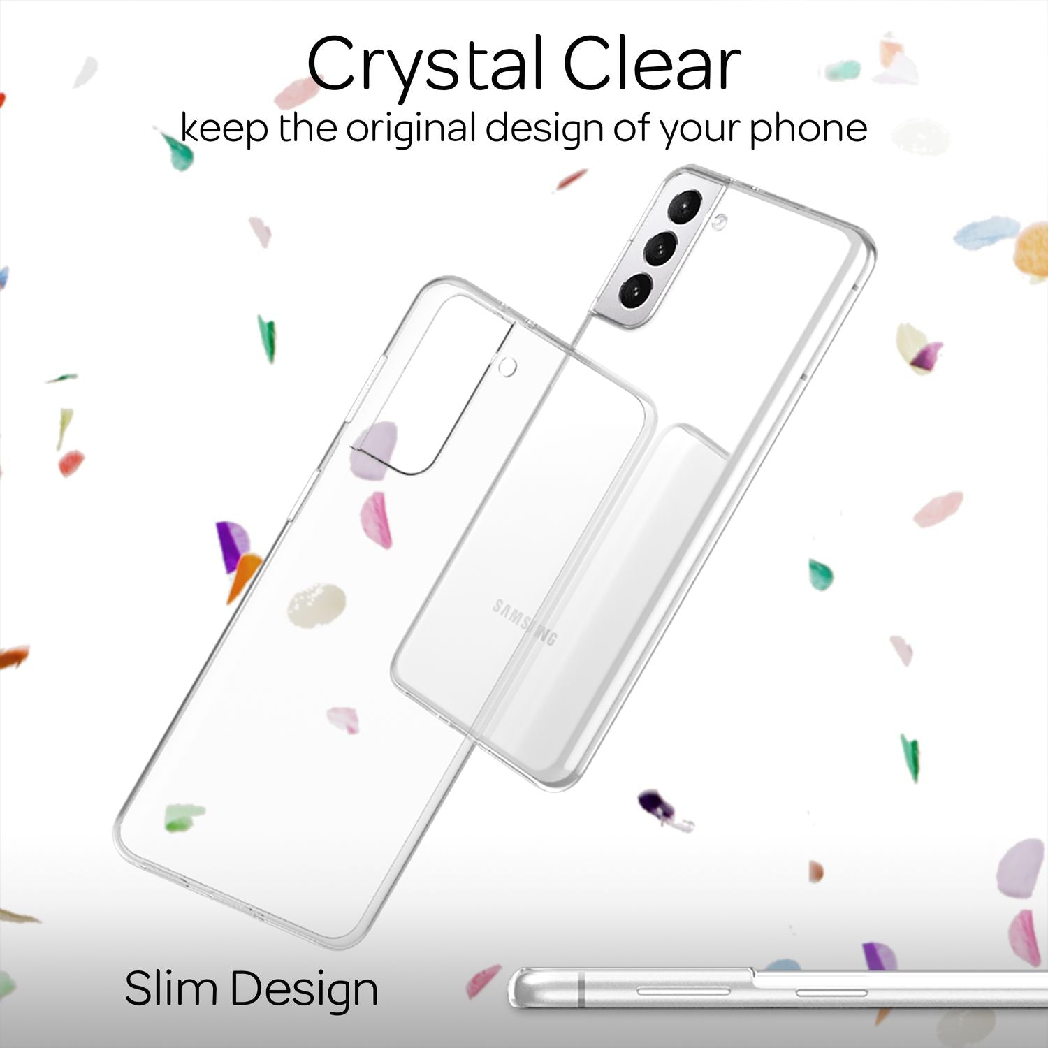 NALIA Klare Silikonhülle für Samsung Galaxy S22, Transparent Anti-Gelb Durchsichtig Vergilbungsfrei Clear Case, Handyhülle Schutzhülle Default Title NALIA Transparente Hülle