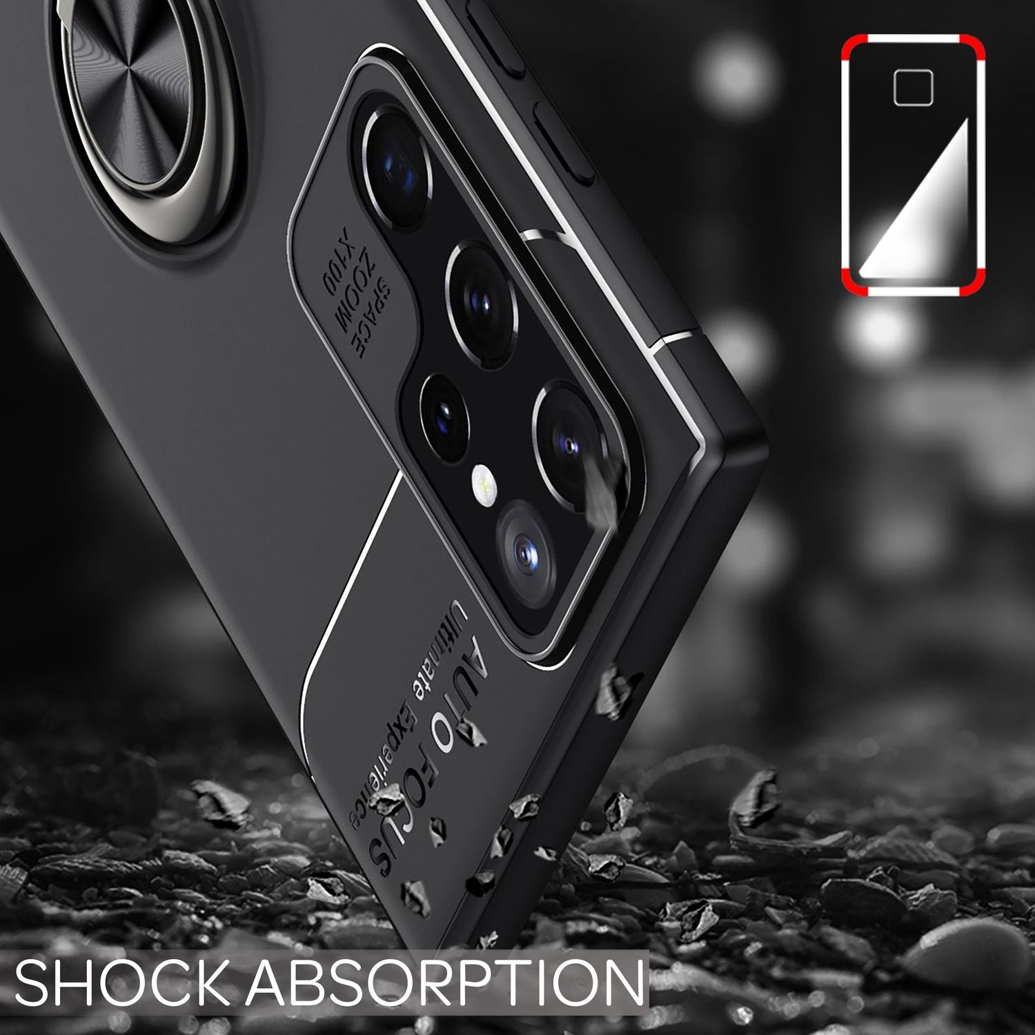 NALIA Ringhülle für Samsung Galaxy S22 Ultra