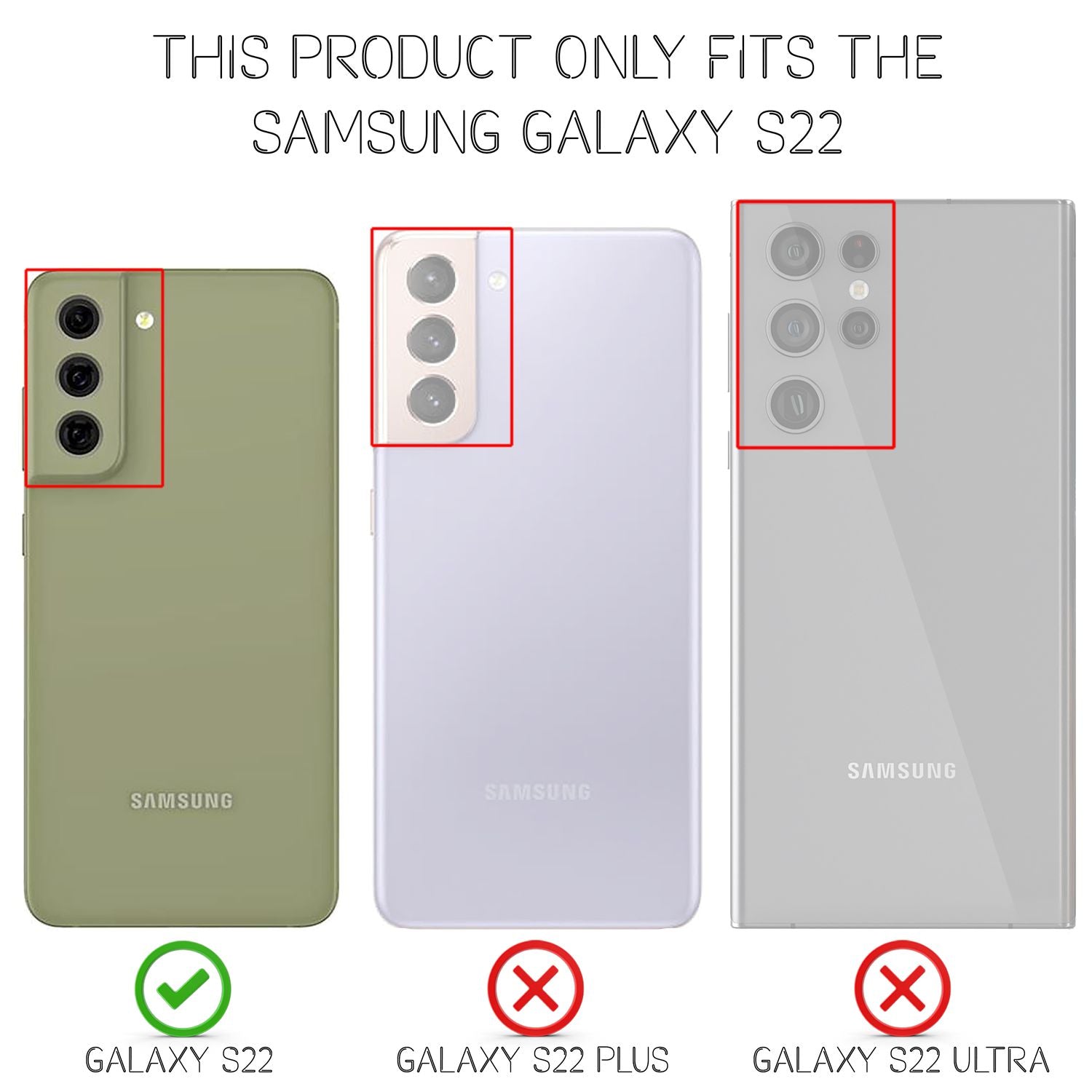 NALIA Klare Neon Handyhülle für Samsung Galaxy S22, Durchsichtig Bunt Leuchtend Vergilbungsfrei, Dünne Robuste Schutzhülle Cover Case Lila NALIA Transparente Hülle