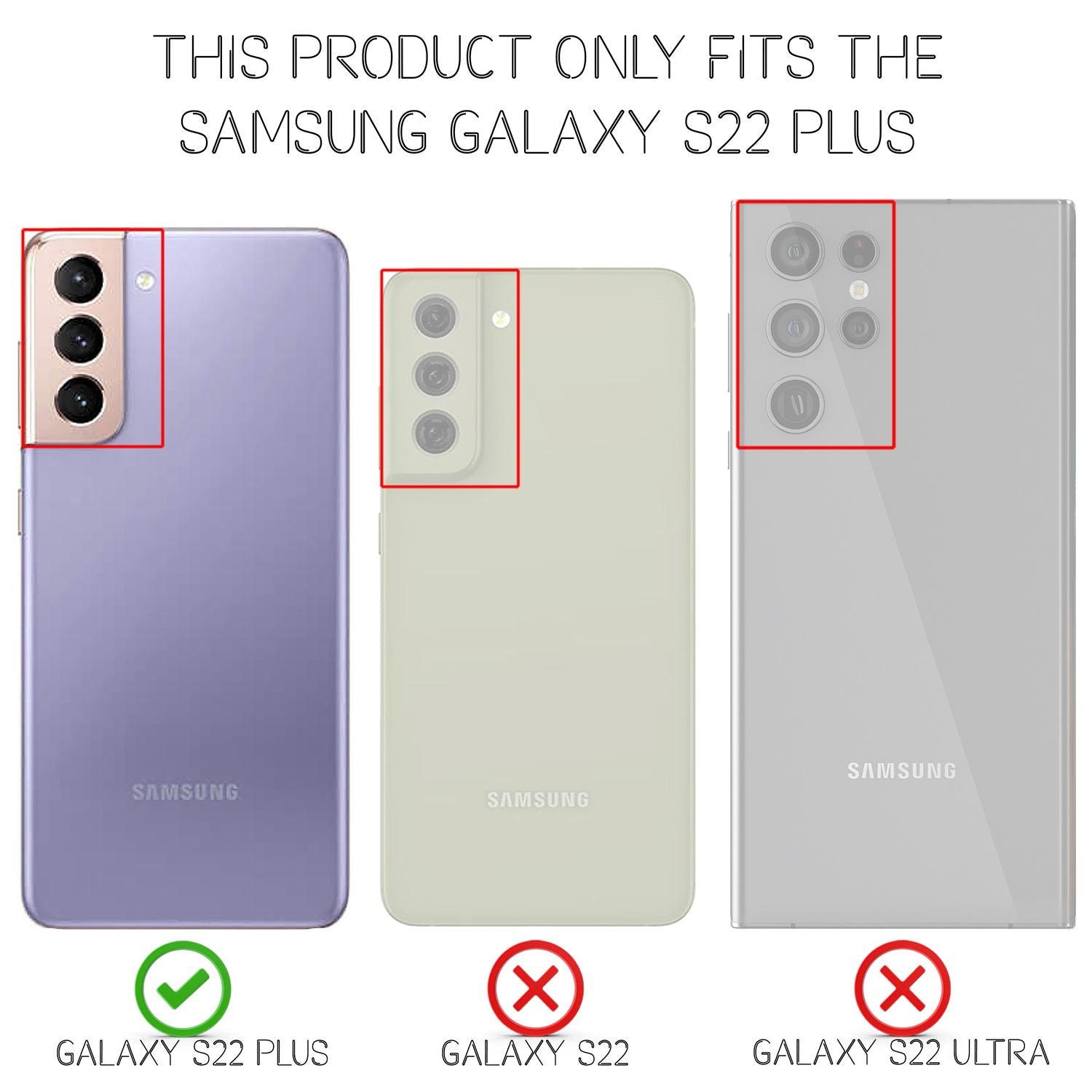 NALIA Klare Neon Handyhülle für Samsung Galaxy S22 Plus, Durchsichtig Bunt Leuchtend Anti-Gelb, Dünne Robuste Schutzhülle Cover Case Orange NALIA Transparente Hülle