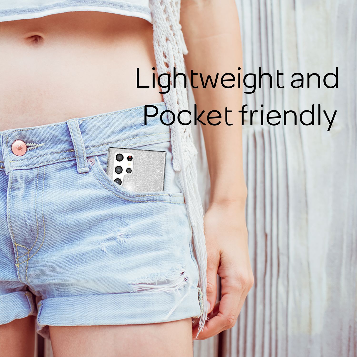 NALIA Robuste Glitzerhülle für Samsung Galaxy S22 Ultra, Glänzende Glitzer Hybrid Schutzhülle Verstärkte Silikonhülle