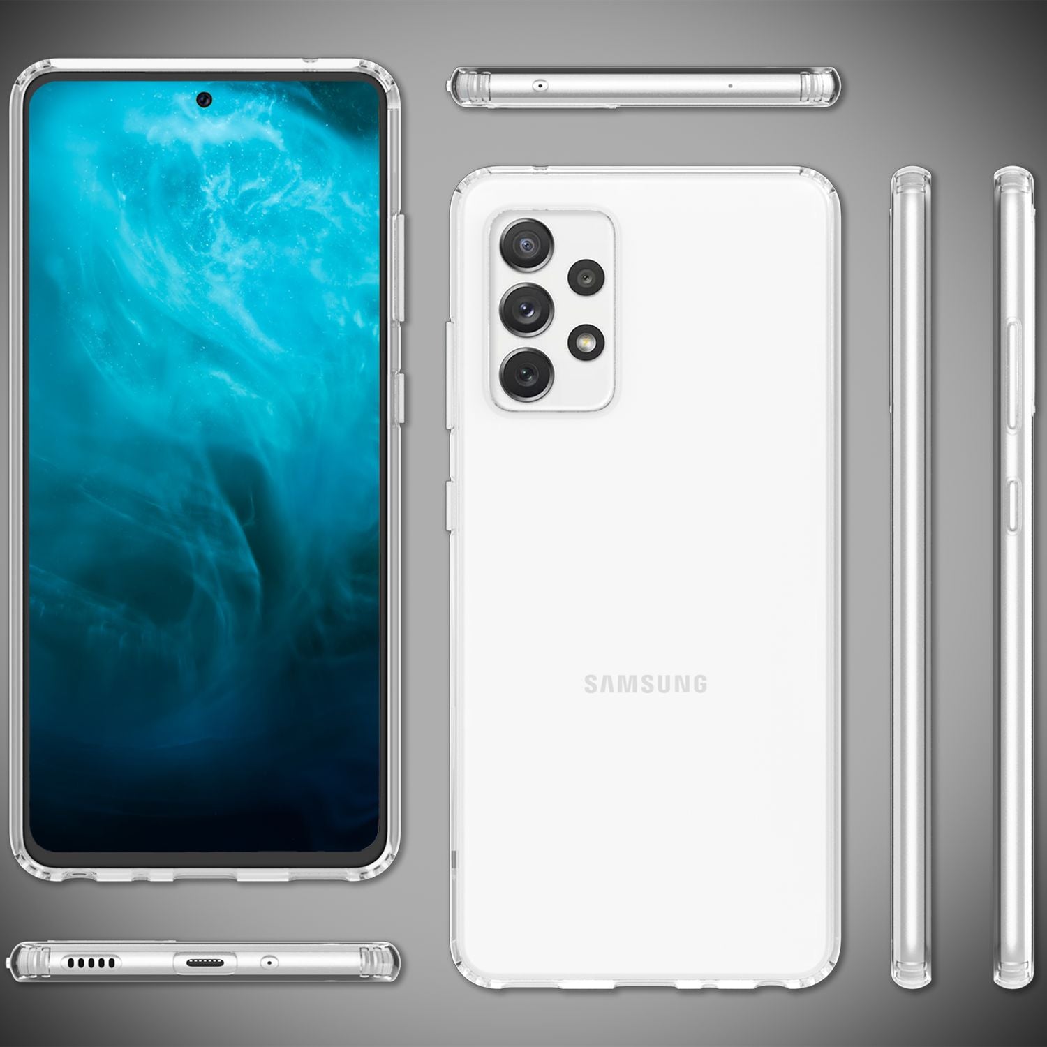 Für Samsung Galaxy A33 - Klare Kratzfeste Handy Hülle Harte Rückseite & Silikon Default Title NALIA Transparente Hülle