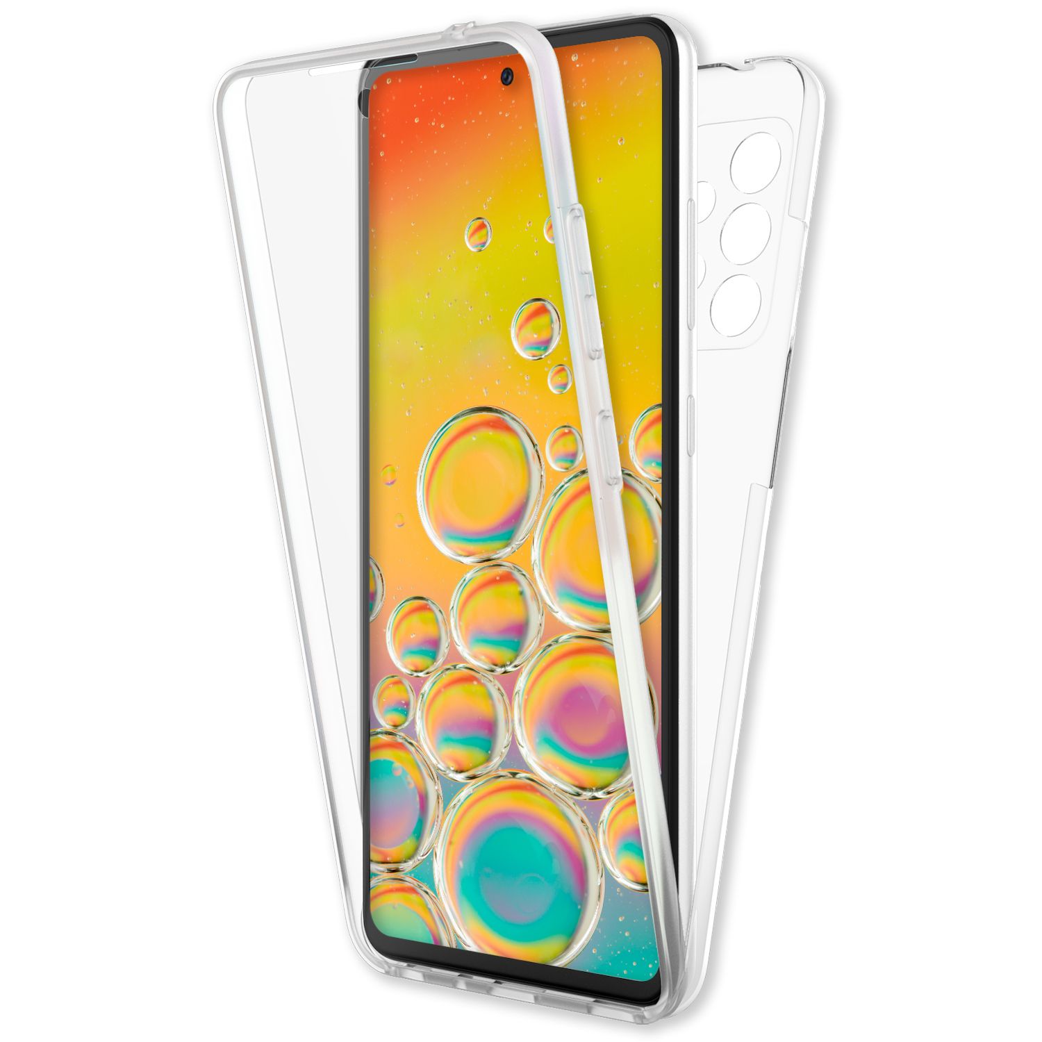 Für Samsung Galaxy A33 - Klare 360° Handy Hülle Hard Case Komplett Schutz Etui Default Title NALIA Transparente Hülle