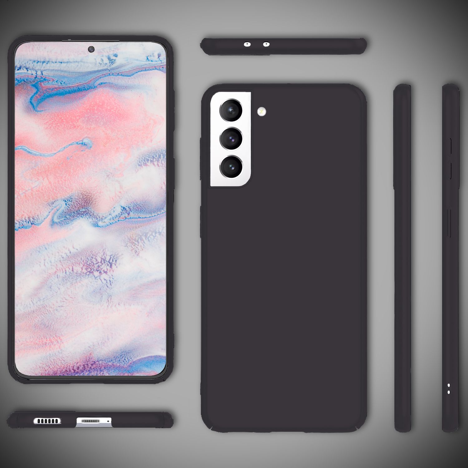 NALIA Ultra-Dünnes Hardcase für Samsung Galaxy S22 Plus Schwarz NALIA SlimFit Hülle