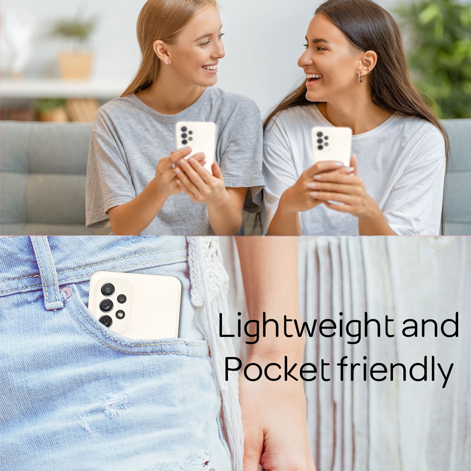 Ultra-Dünnes Hardcase für Samsung Galaxy A53 - Handy Hülle Slim-Fit Cover Matt Weiß NALIA SlimFit Hülle