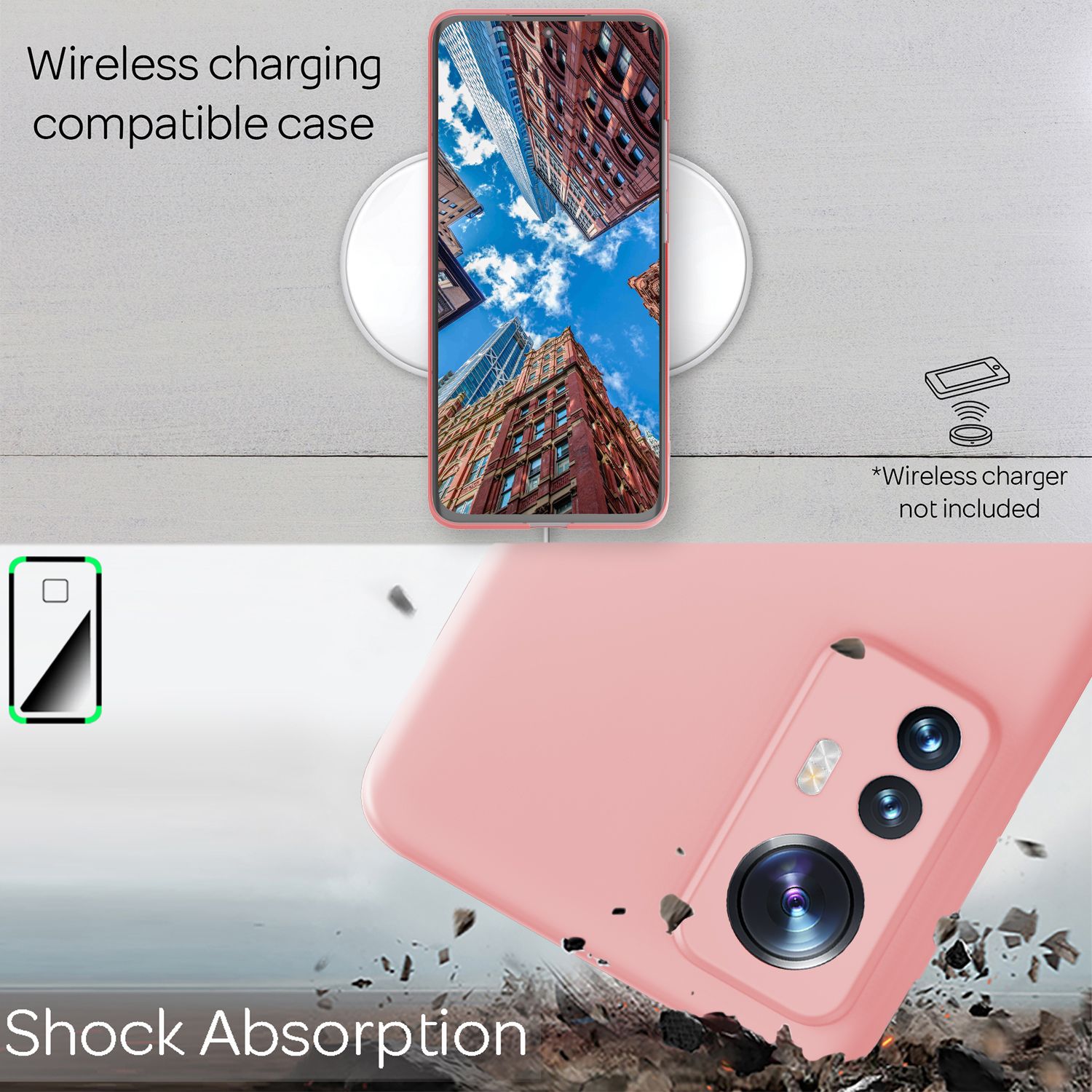 Ultra-Dünnes Hardcase für Xiaomi 12/ Xiaomi 12X - Handy Hülle Smartphone Cover Pink NALIA SlimFit Hülle