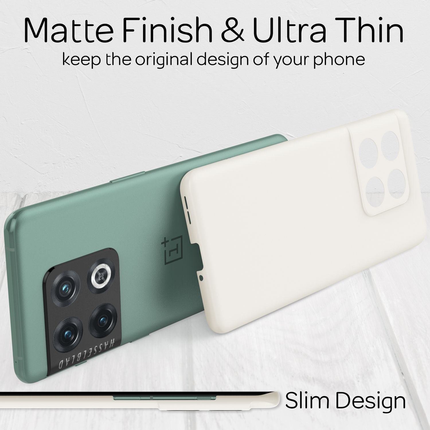 Ultra-Dünnes Hardcase für OnePlus 10 Pro - Handy Hülle Smartphone Hard Cover Weiß NALIA SlimFit Hülle