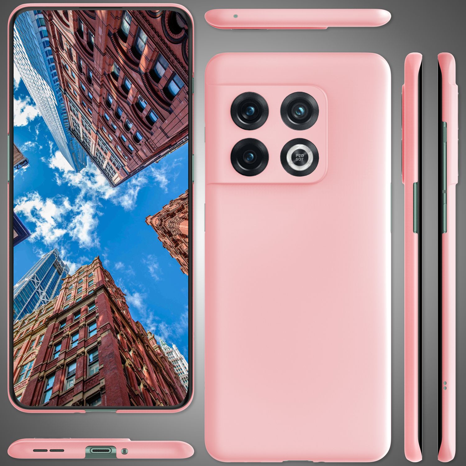 Ultra-Dünnes Hardcase für OnePlus 10 Pro - Handy Hülle Smartphone Hard Cover Pink NALIA SlimFit Hülle
