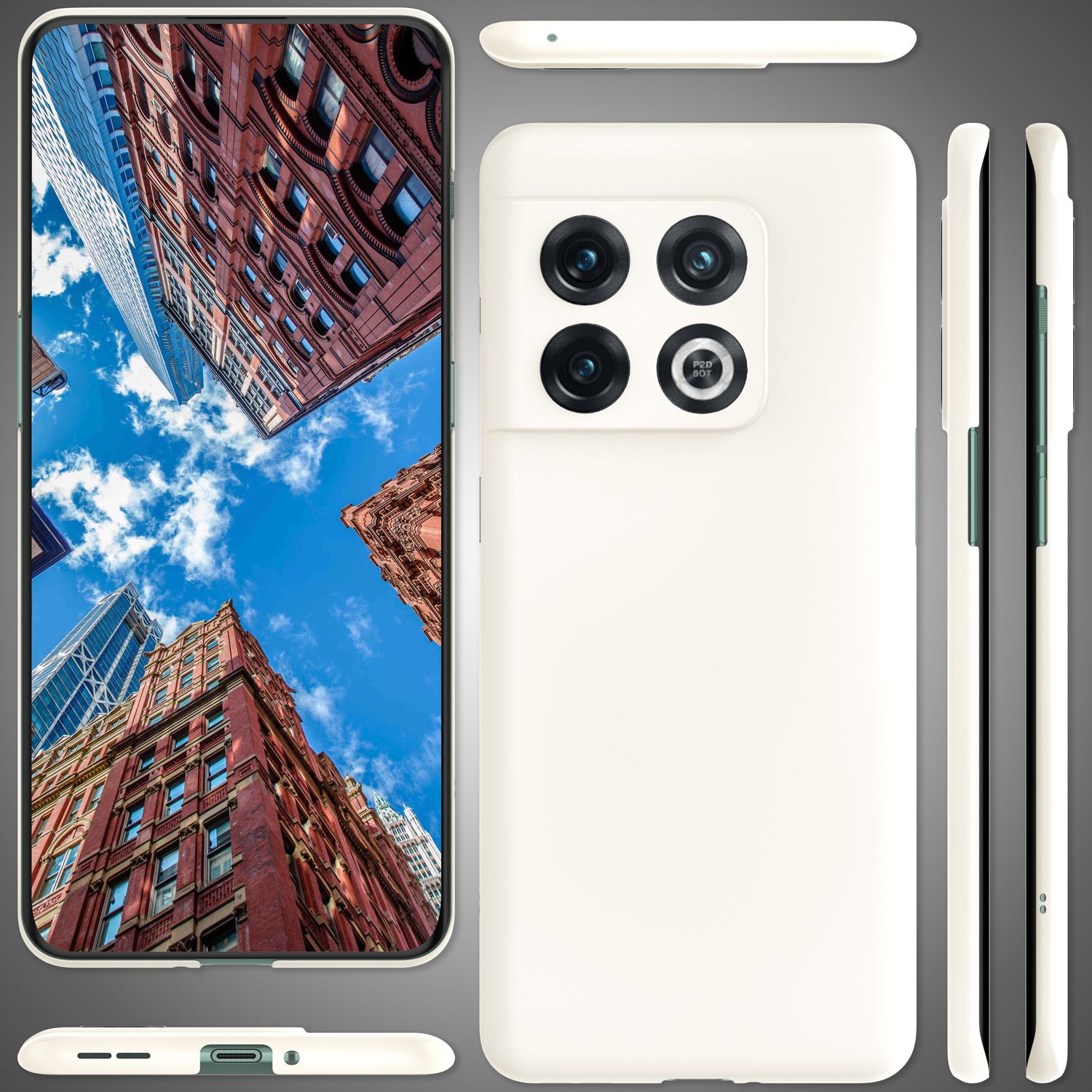 Ultra-Dünnes Hardcase für OnePlus 10 Pro - Handy Hülle Smartphone Hard Cover Weiß NALIA SlimFit Hülle