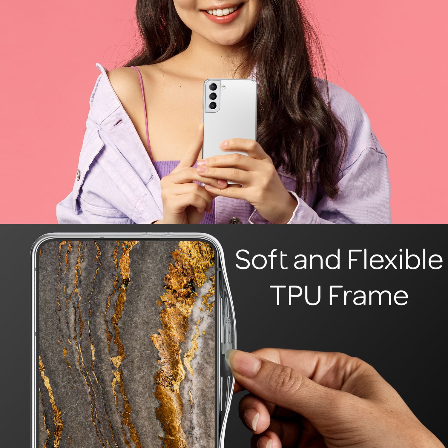 Spiegel Hartglas Case für Samsung Galaxy S22 - Handy Hülle Smartphone Hardcase Default Title NALIA Protective Hülle