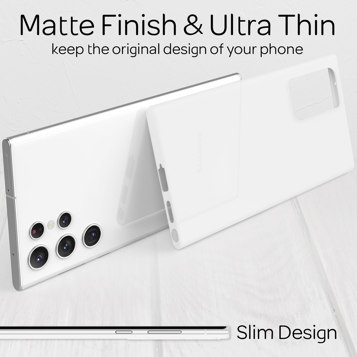 Für Samsung Galaxy S22 Ultra - Extra Dünn Hard Case Ultra Slim Handy Hülle Cover